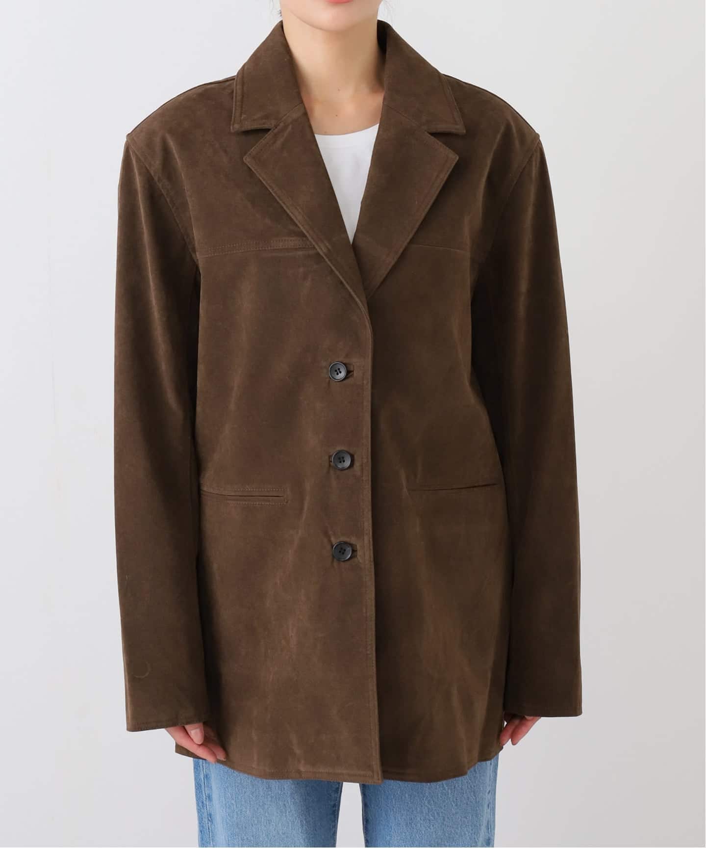 anuke Eco Suede Jacket（テーラードジャケット）｜BOICE FROM