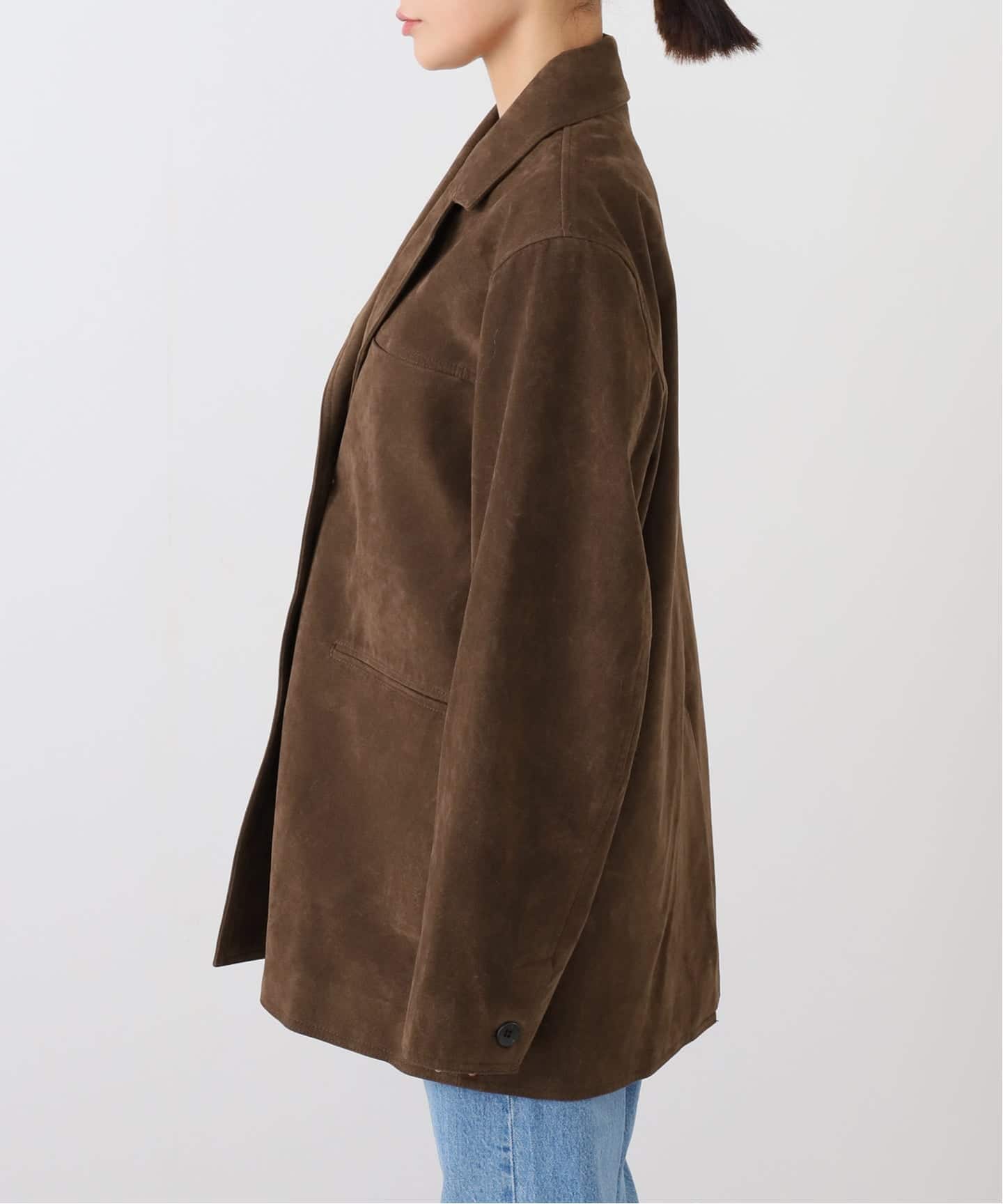anuke Eco Suede Jacket（テーラードジャケット）｜BOICE FROM