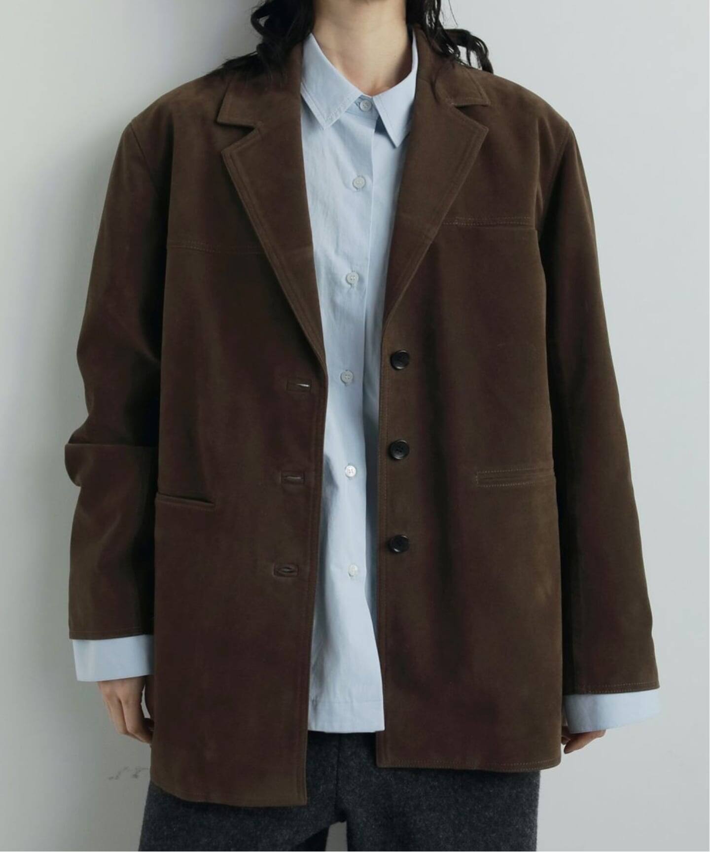 anuke Eco Suede Jacket（テーラードジャケット）｜BOICE FROM
