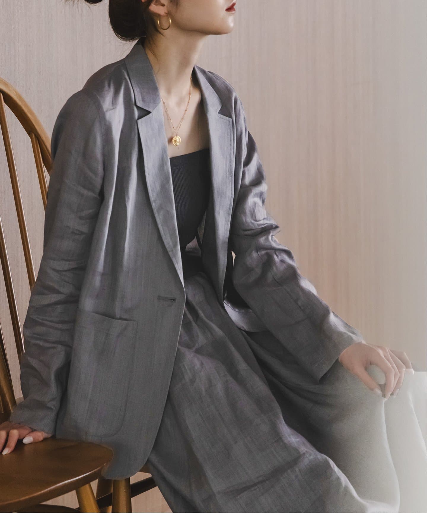 追加》ラミーシアーライトジャケット（テーラードジャケット）｜NOBLE