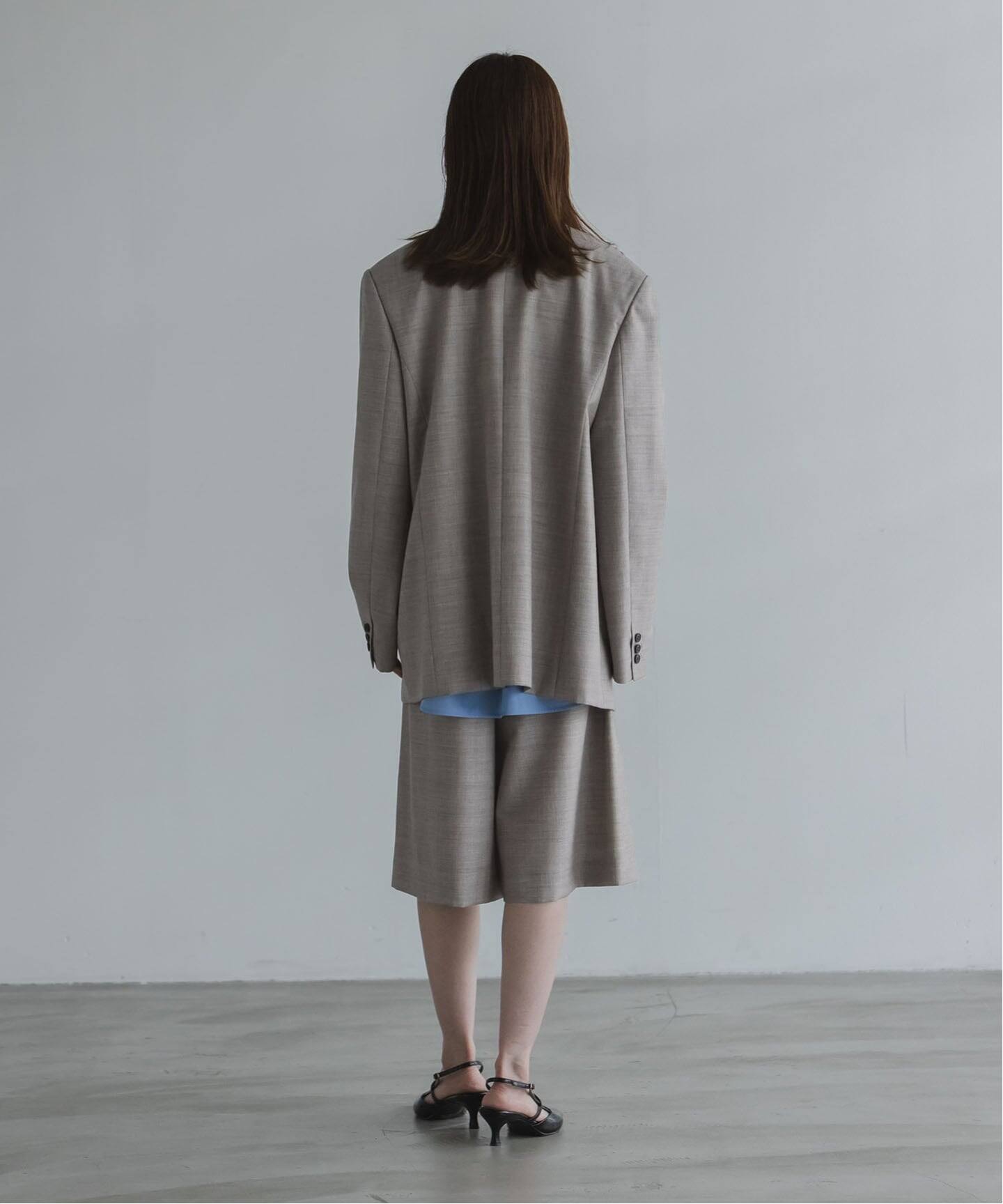 ELENI/エルニ ウールモヘアオーバージャケット（テーラードジャケット