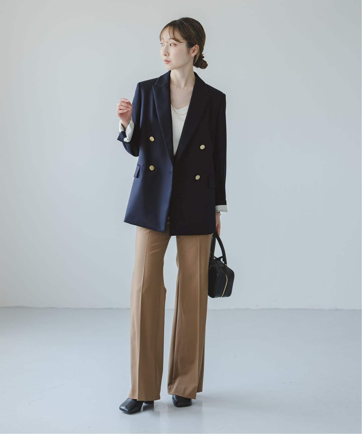 追加》《WEB・一部店舗カラー》ウールフラノピークドラペルジャケット