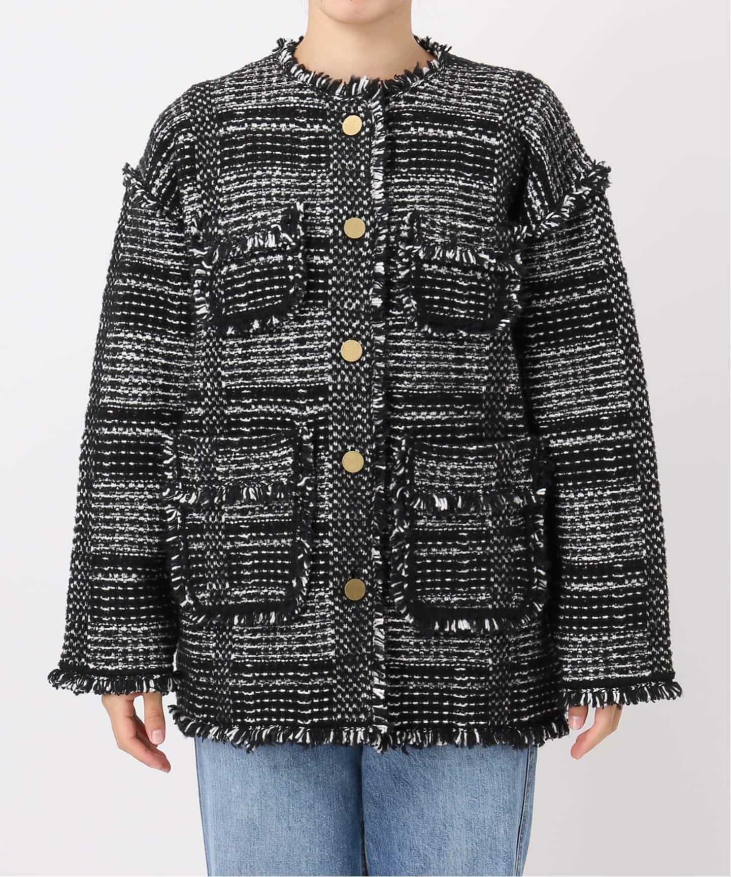 ツイードライクニットジャケット（その他ジャケット・スーツ