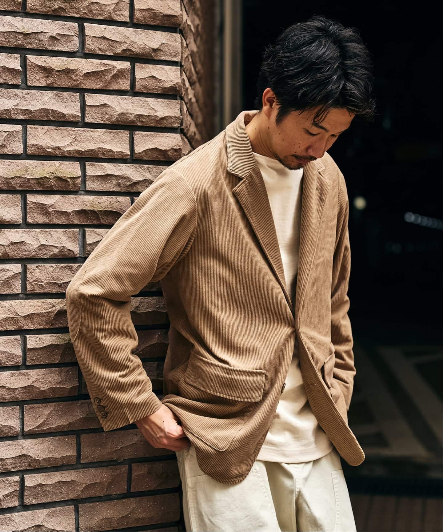 P コーデュロイ ジャケット ”セットアップ着用可能”（テーラード