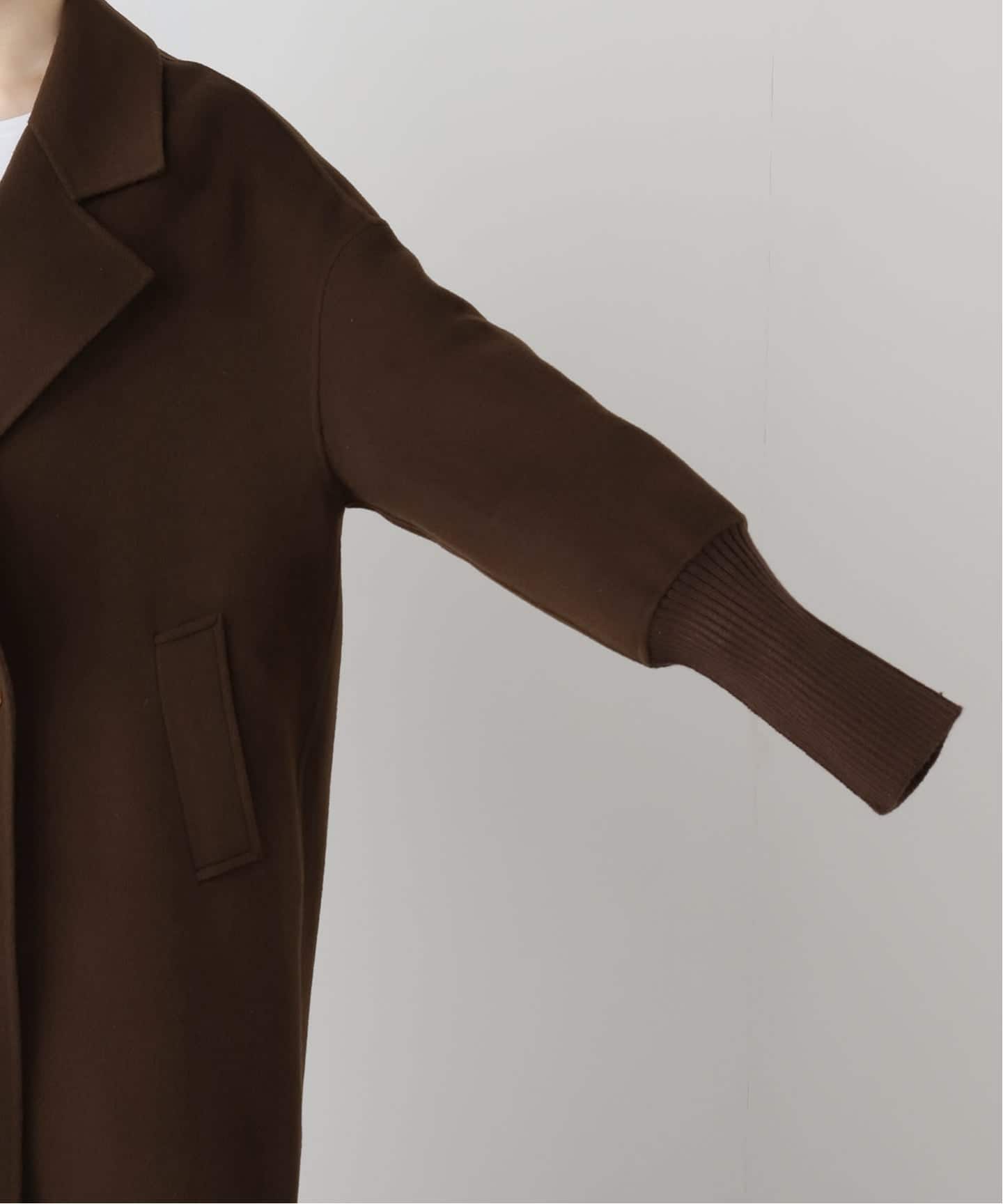 LOU ANDREA/ルーアンドレア】 RIB WOOL COAT（その他ブルゾン