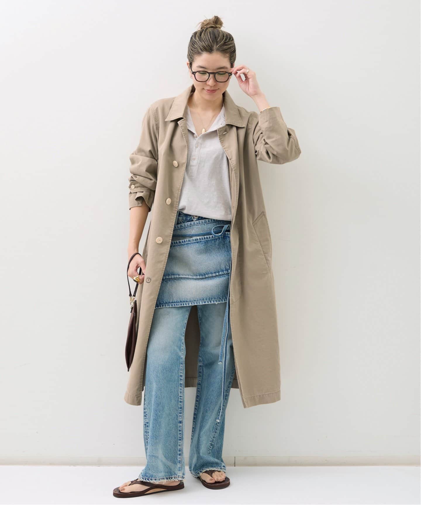 MADISONBLUE/マディソン ブルー】 GRAFFITI SHOP COAT（ステンカラー