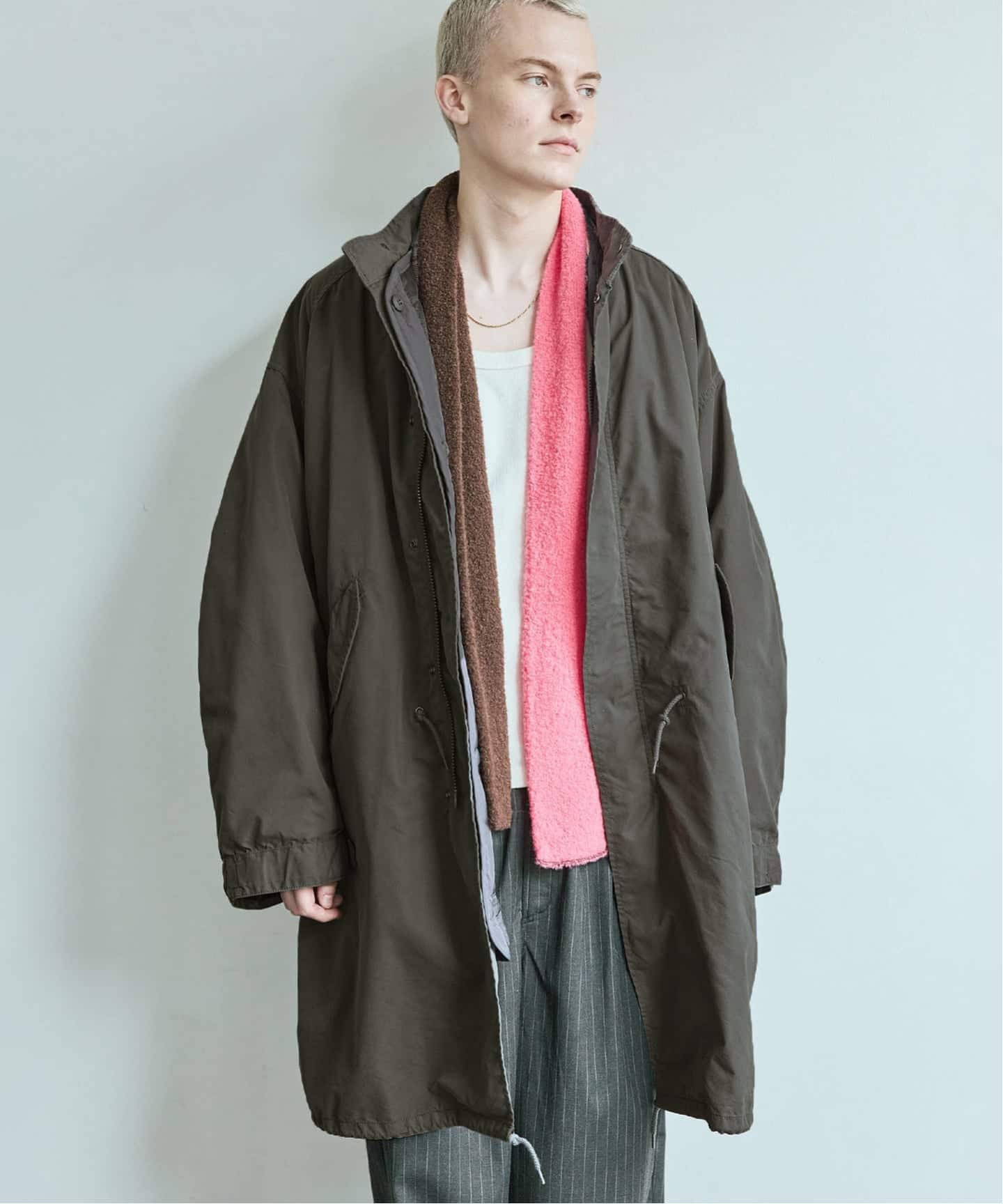 M65 フィッシュテールパーカー ガーメント ダイ / ライナー付き