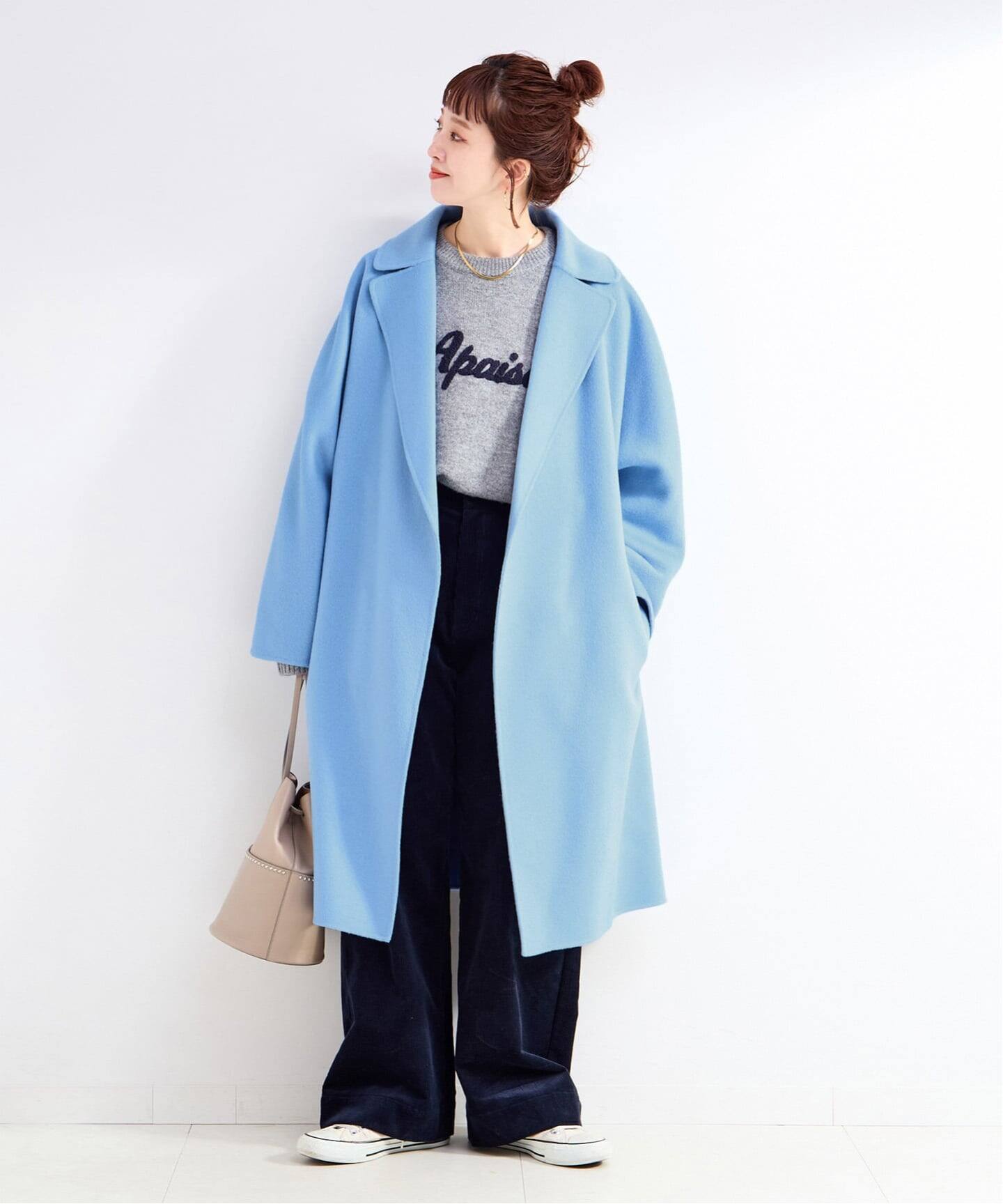 ウールリバーミドル丈コート（ステンカラーコート）｜B.C STOCK（ベー