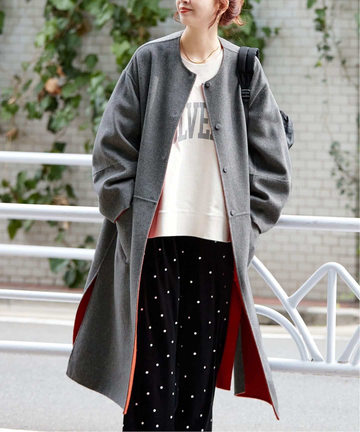 S120ブレンドリバーシブルコート（ノーカラーコート）｜B.C STOCK