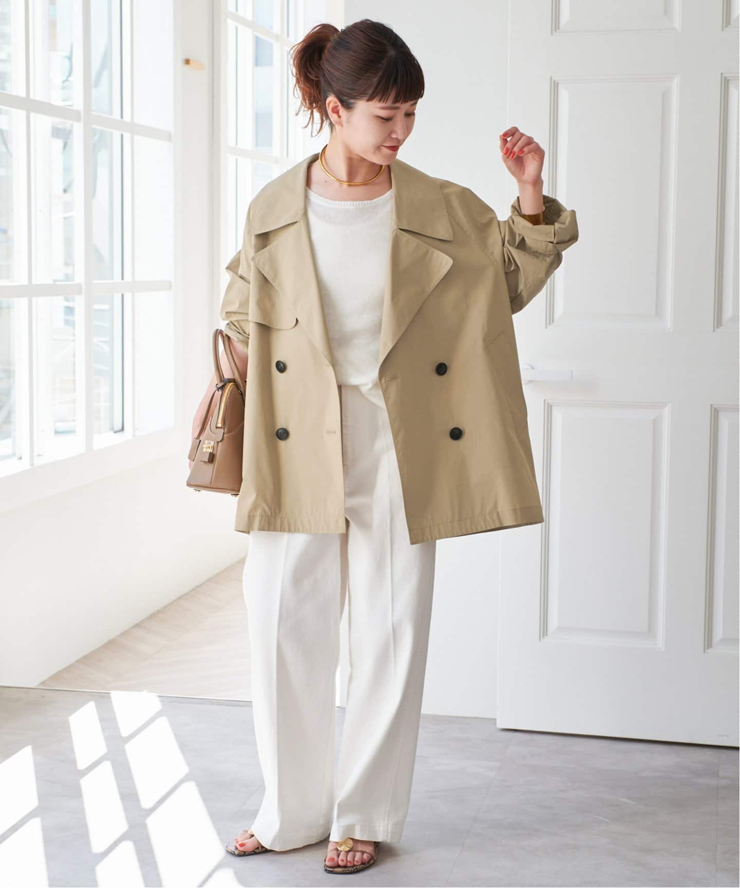 Spick and Span C/Pミドル丈トレンチコート ベージュ 36 【公式通販】