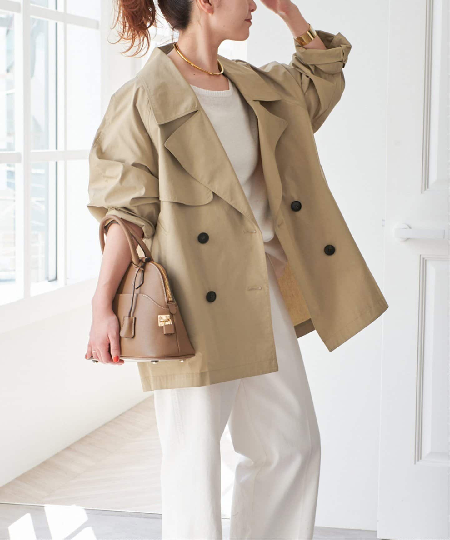 Spick and Span C/Pミドル丈トレンチコート ベージュ 36 【公式通販】