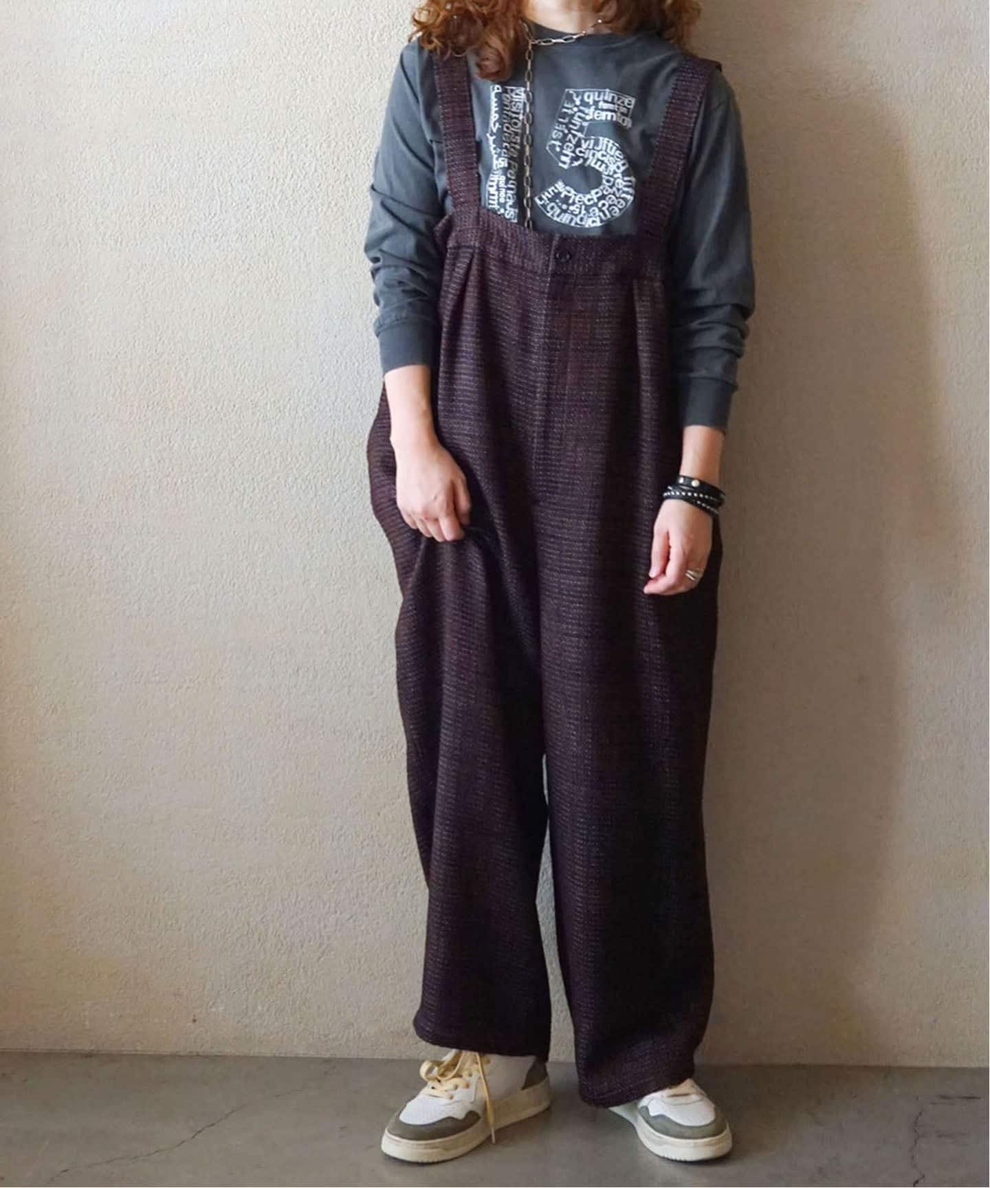 ツィード サスペンダーパンツ（サロペット／オーバーオール）｜journal