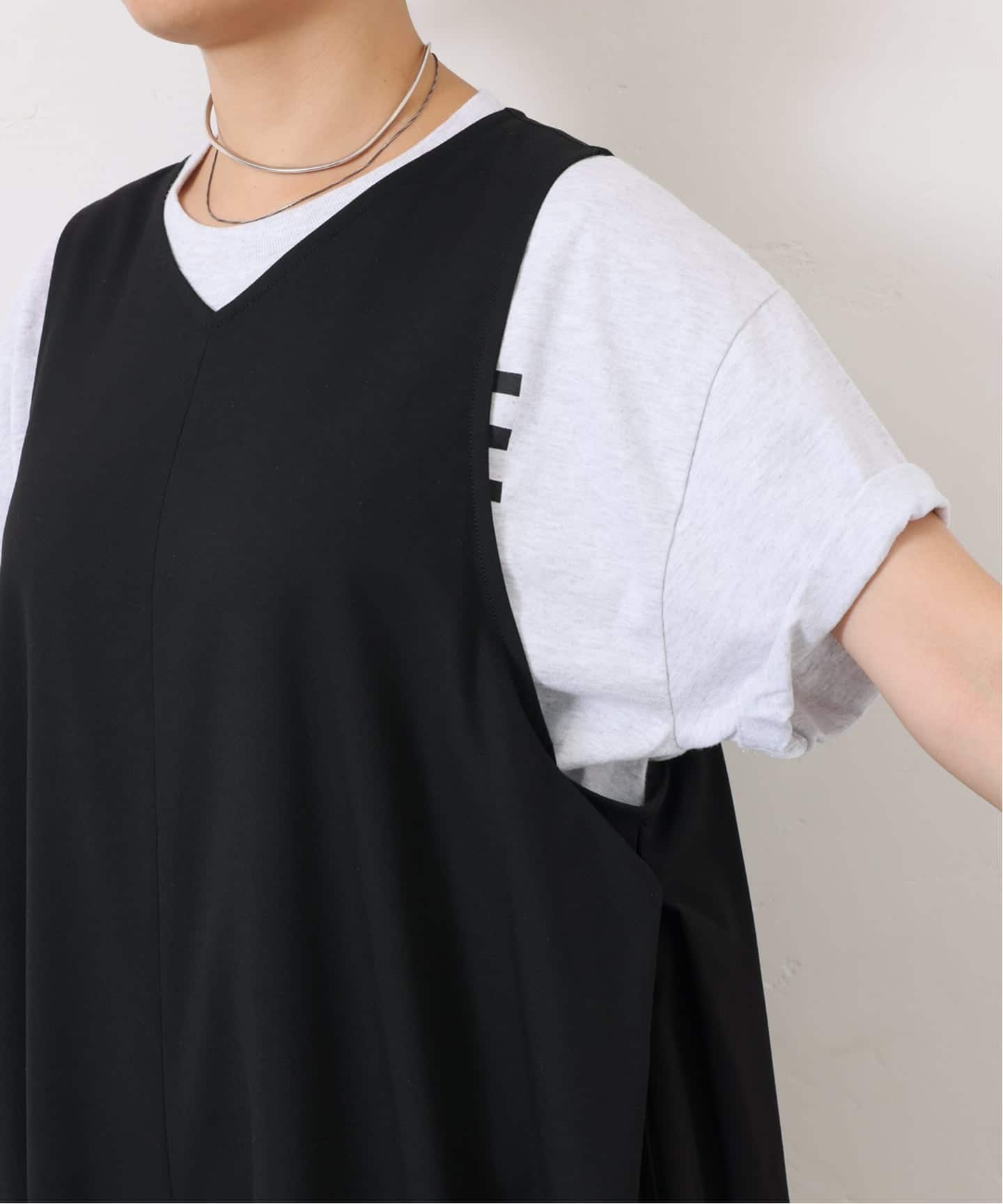 TRツイル Vネックサロペット（サロペット／オーバーオール）｜journal