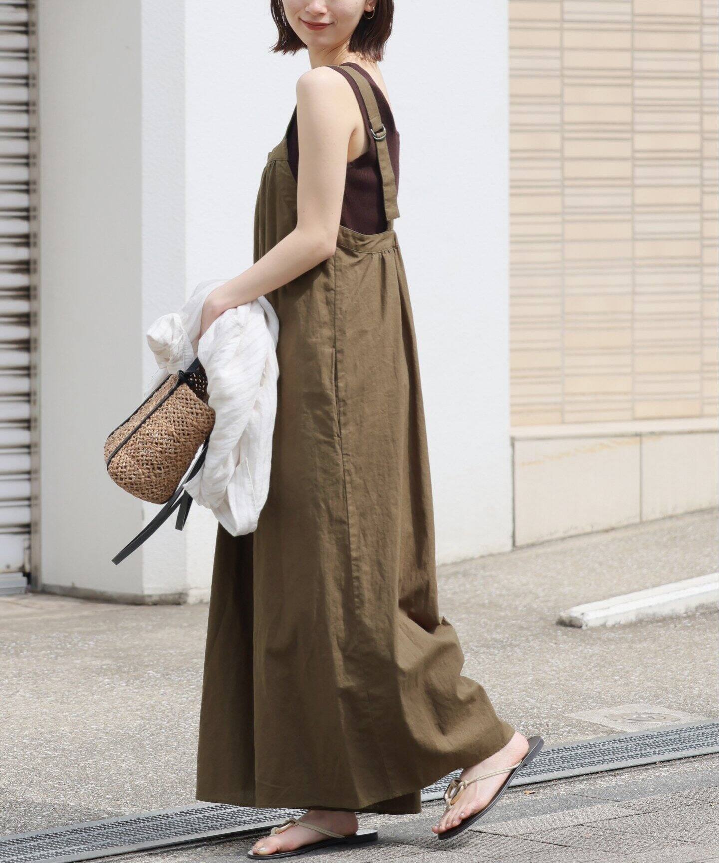 追加2》手洗い可 / ギャザーサロペット（サロペット／オーバーオール