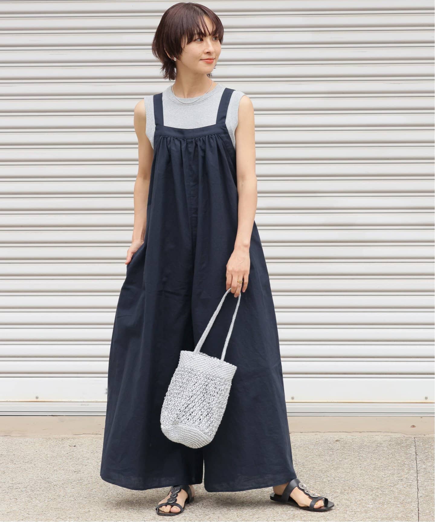 追加2》手洗い可 / ギャザーサロペット（サロペット／オーバーオール