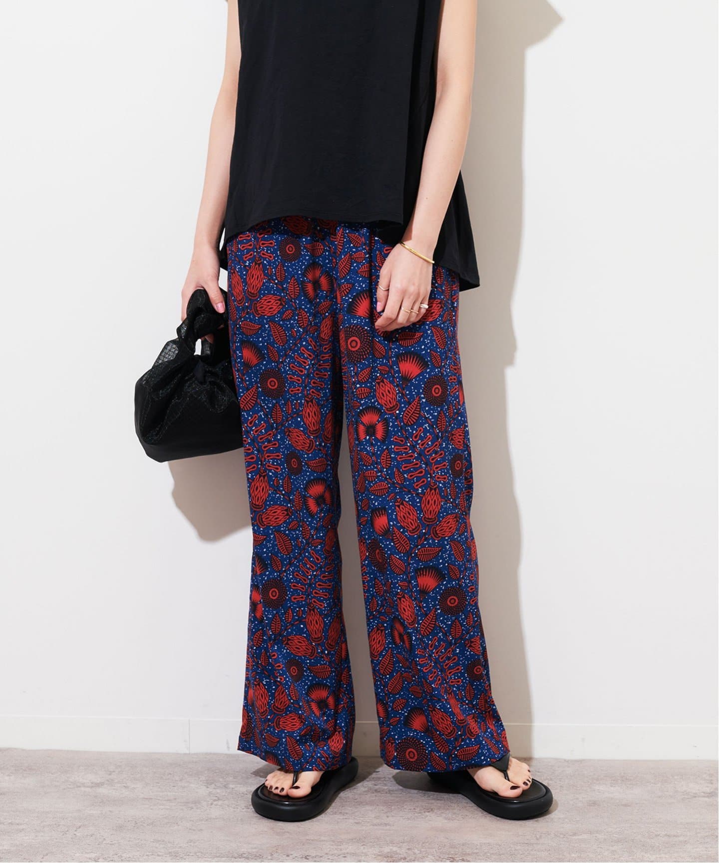 WEB限定追加4》アフリカンフラワープリントパンツ（その他パンツ