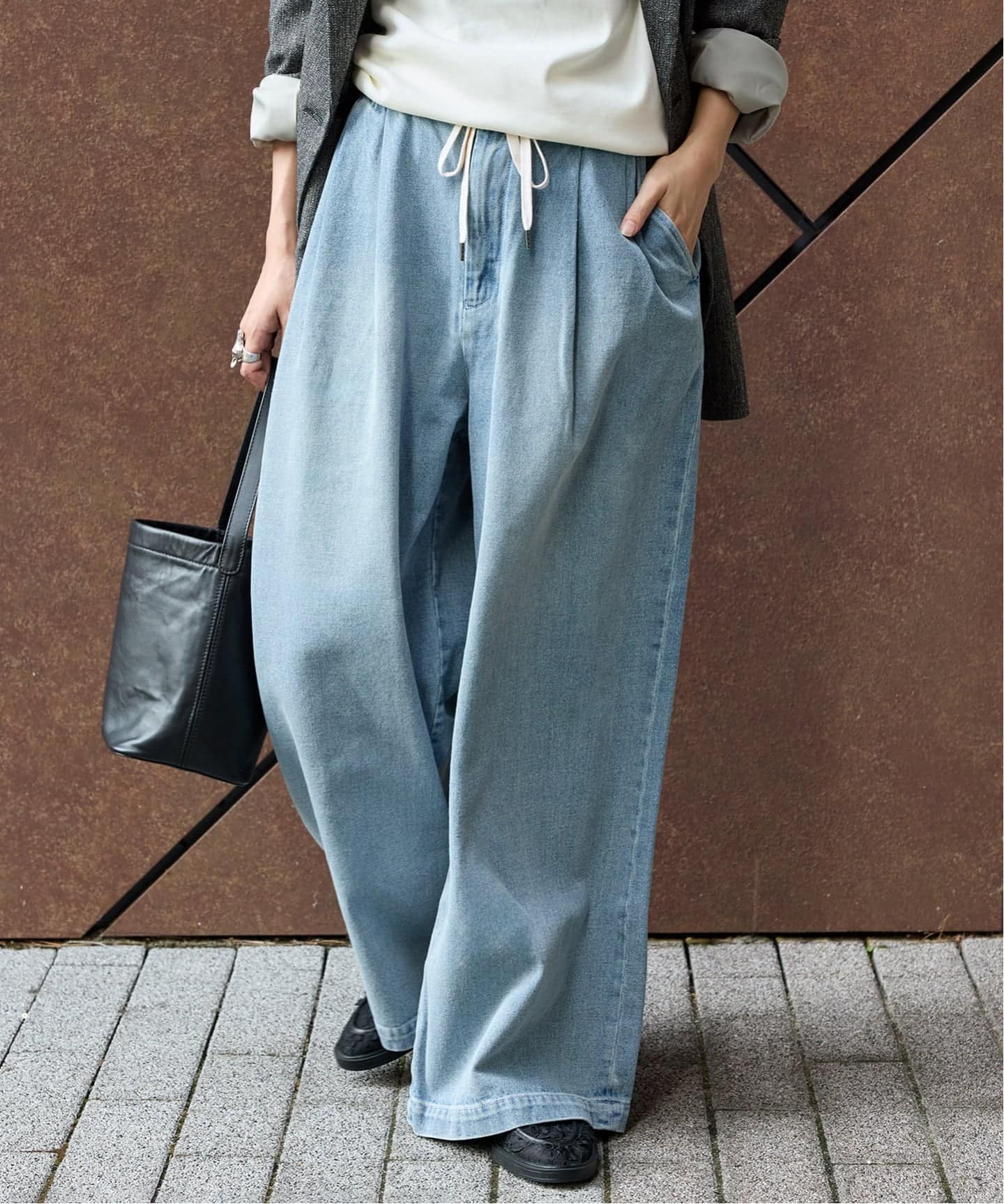 2タックデニムイージーパンツ（デニムパンツ・ジーンズ）｜JOURNAL