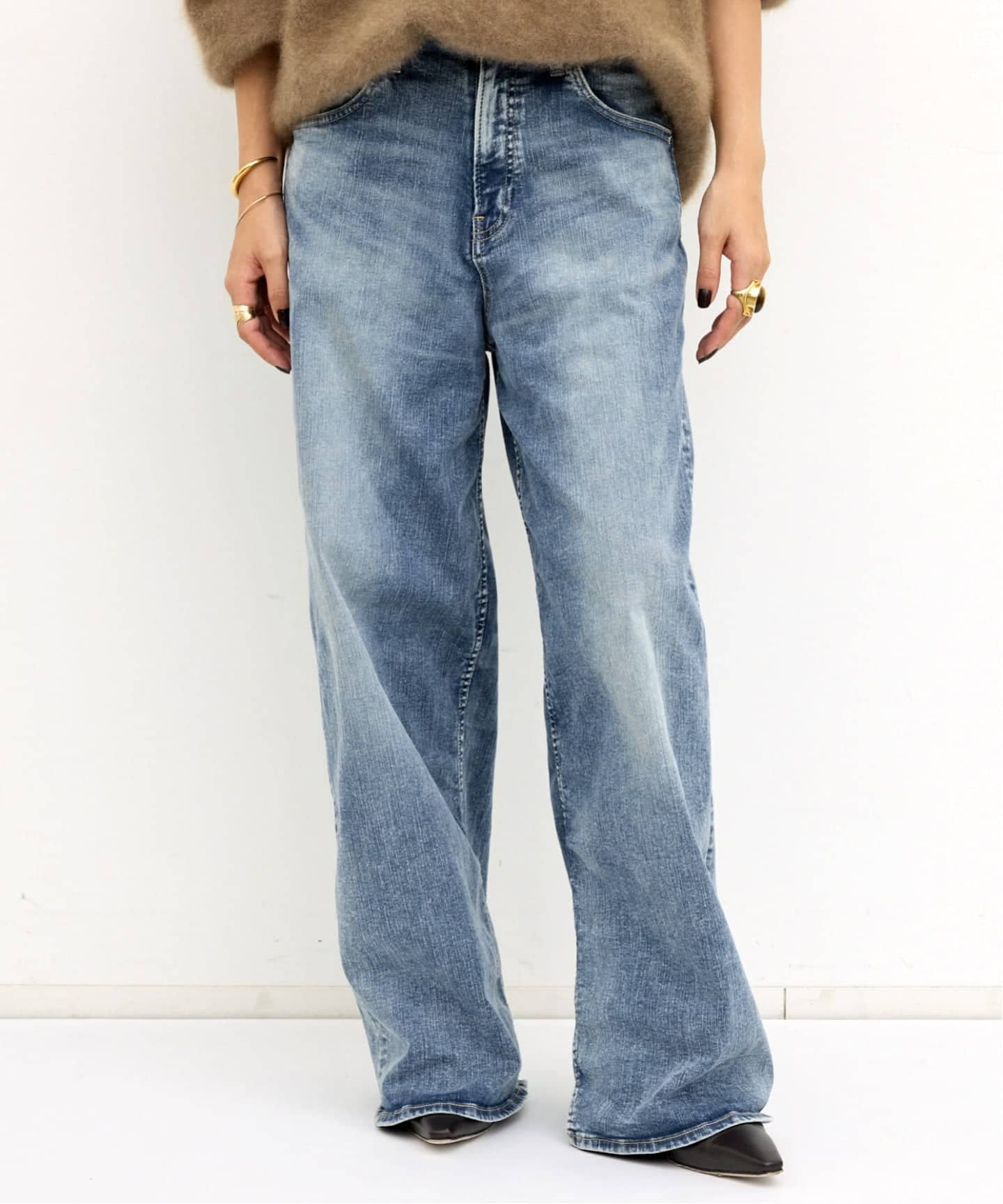 GOOD GRIEF!/グッド グリーフ】 GENTLE FORK WIDE DENIM（デニムパンツ