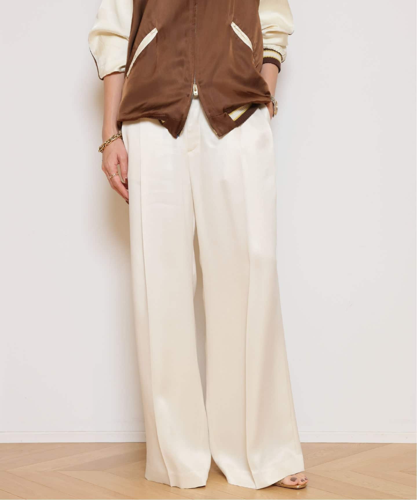 CUPRA TUCK パンツ（スラックス）｜MUSE de Deuxieme Classe（ミューズ