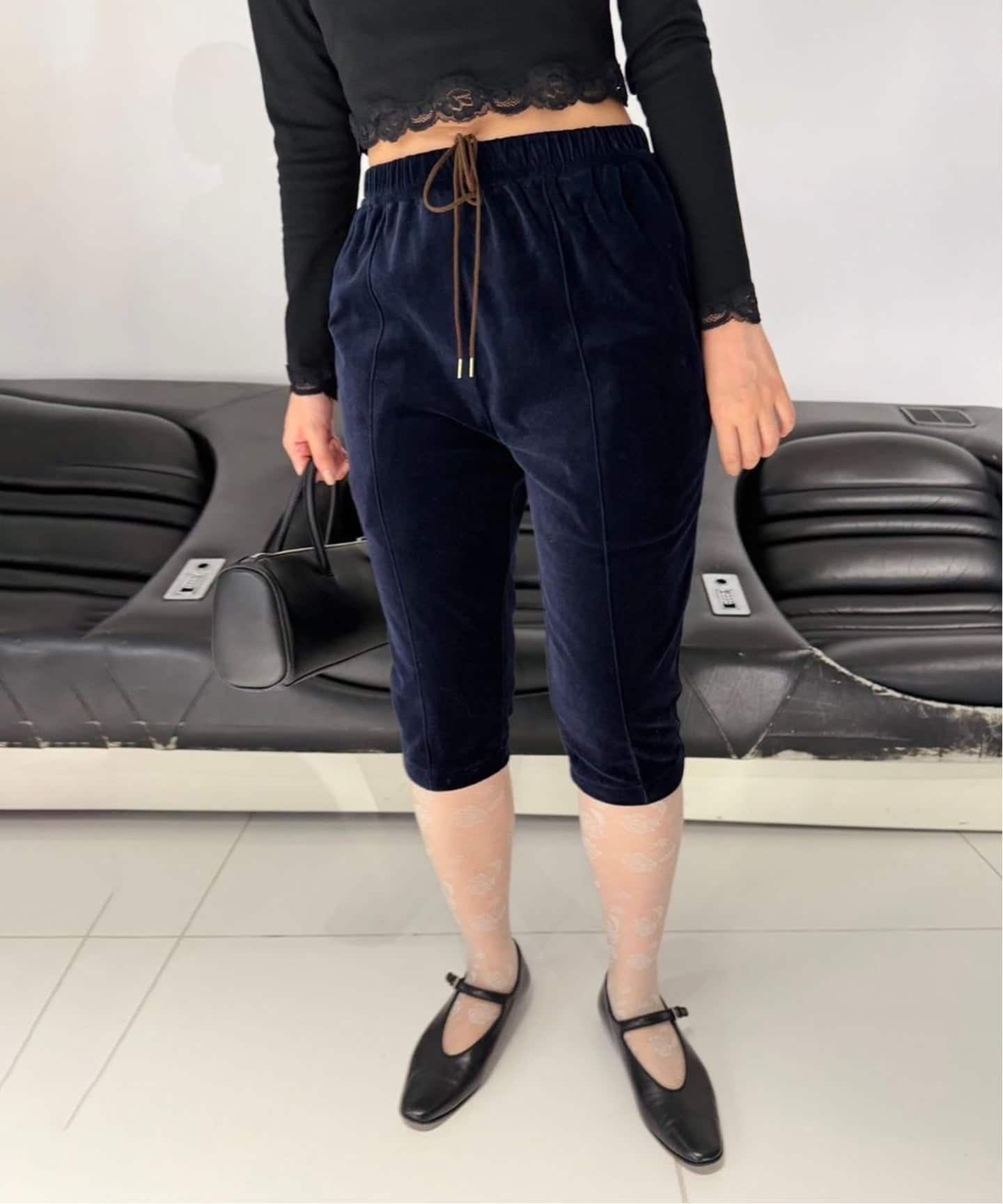 ベロアバイカーパンツ（スラックス）｜EDIT.FOR LULU（エディット