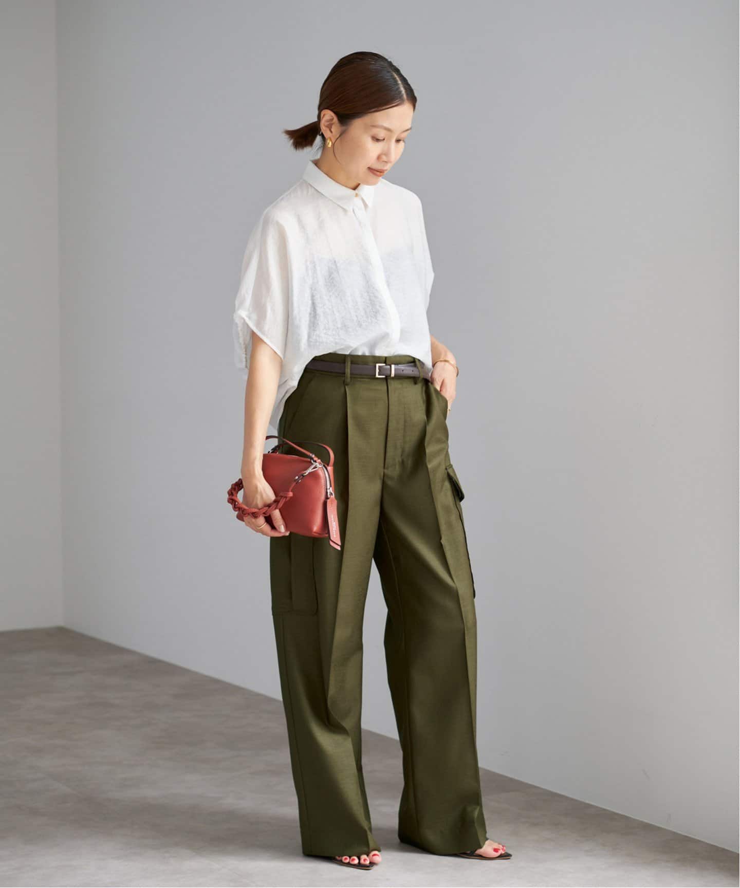 追加2》ウォッシャブル カーゴスラックス（カーゴパンツ）｜IENA