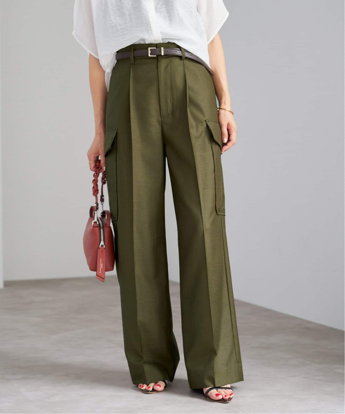 追加2》ウォッシャブル カーゴスラックス（カーゴパンツ）｜IENA