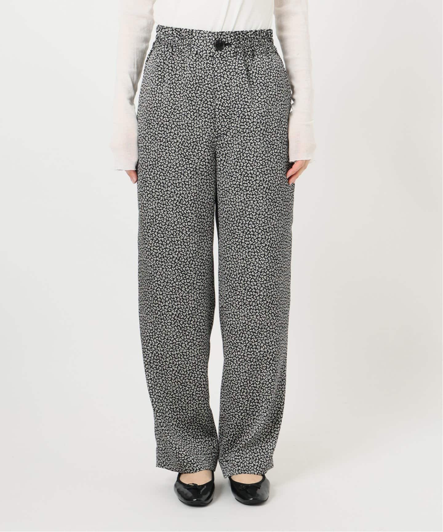 BLACK フラワープリントパンツ（その他パンツ）｜IENA（イエナ）の通販