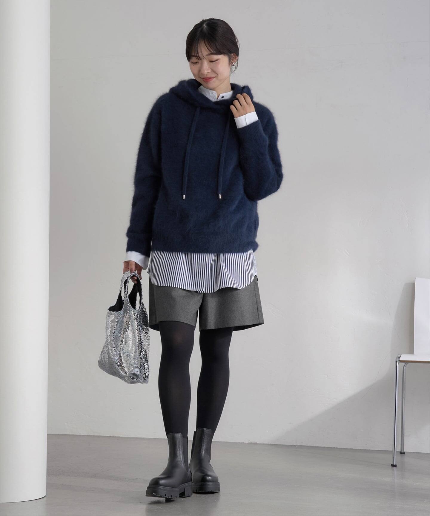 ウォッシャブルサキソニーウールショートパンツ（ショート・ハーフ