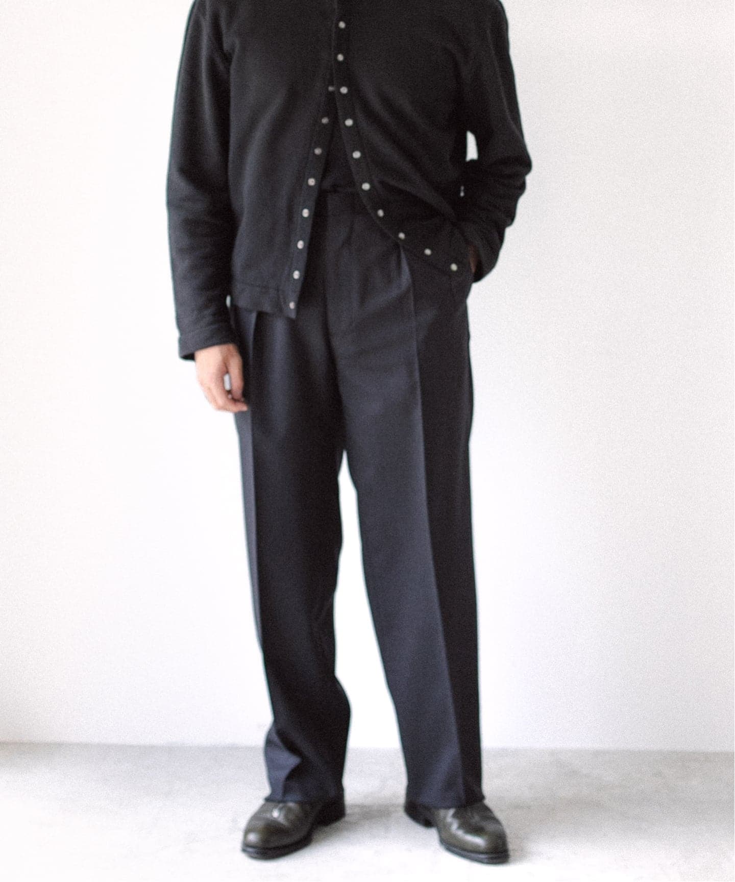 LE / エルイー】2TUCK WOOL PT（スラックス）｜L'ECHOPPE（レショップ