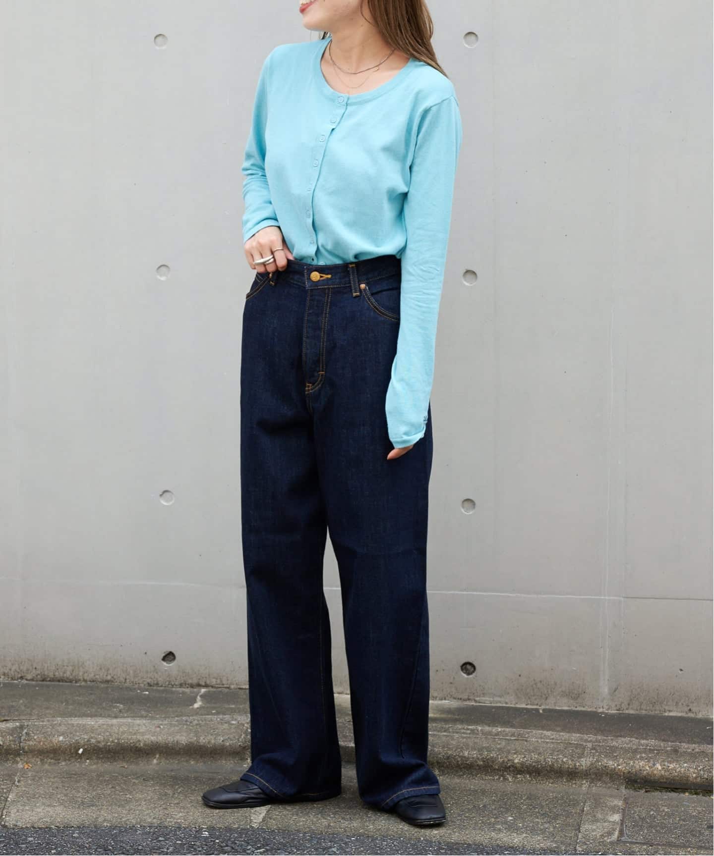 新色追加 LEE 別注ハイウエストルーズデニム（デニムパンツ・ジーンズ