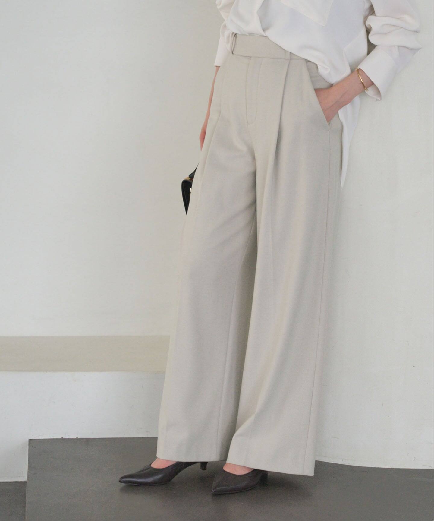 追加・WEB限定カラー》TRツイル裏起毛スラックスパンツ（スラックス