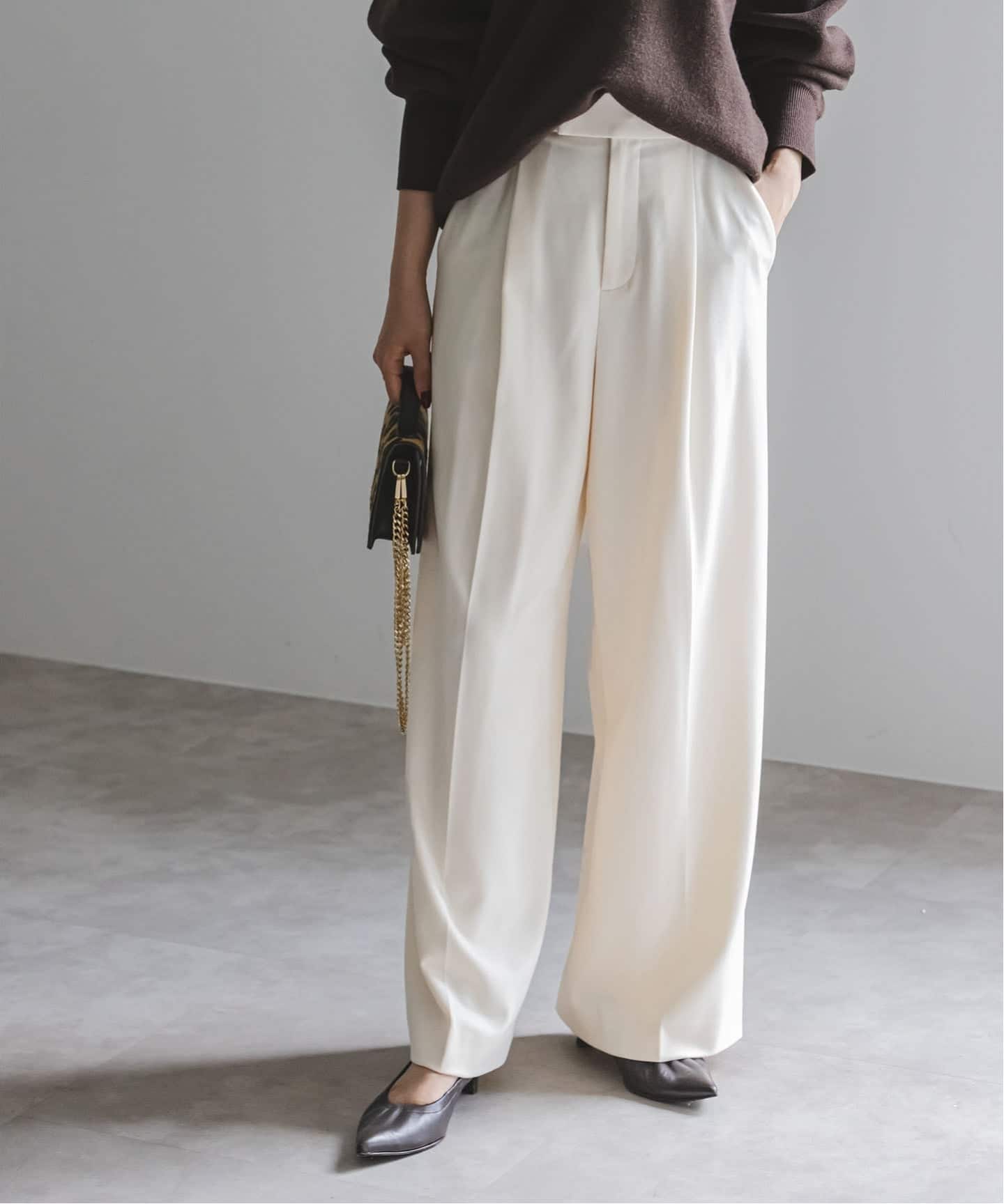 追加・WEB限定カラー》TRツイル裏起毛スラックスパンツ（スラックス