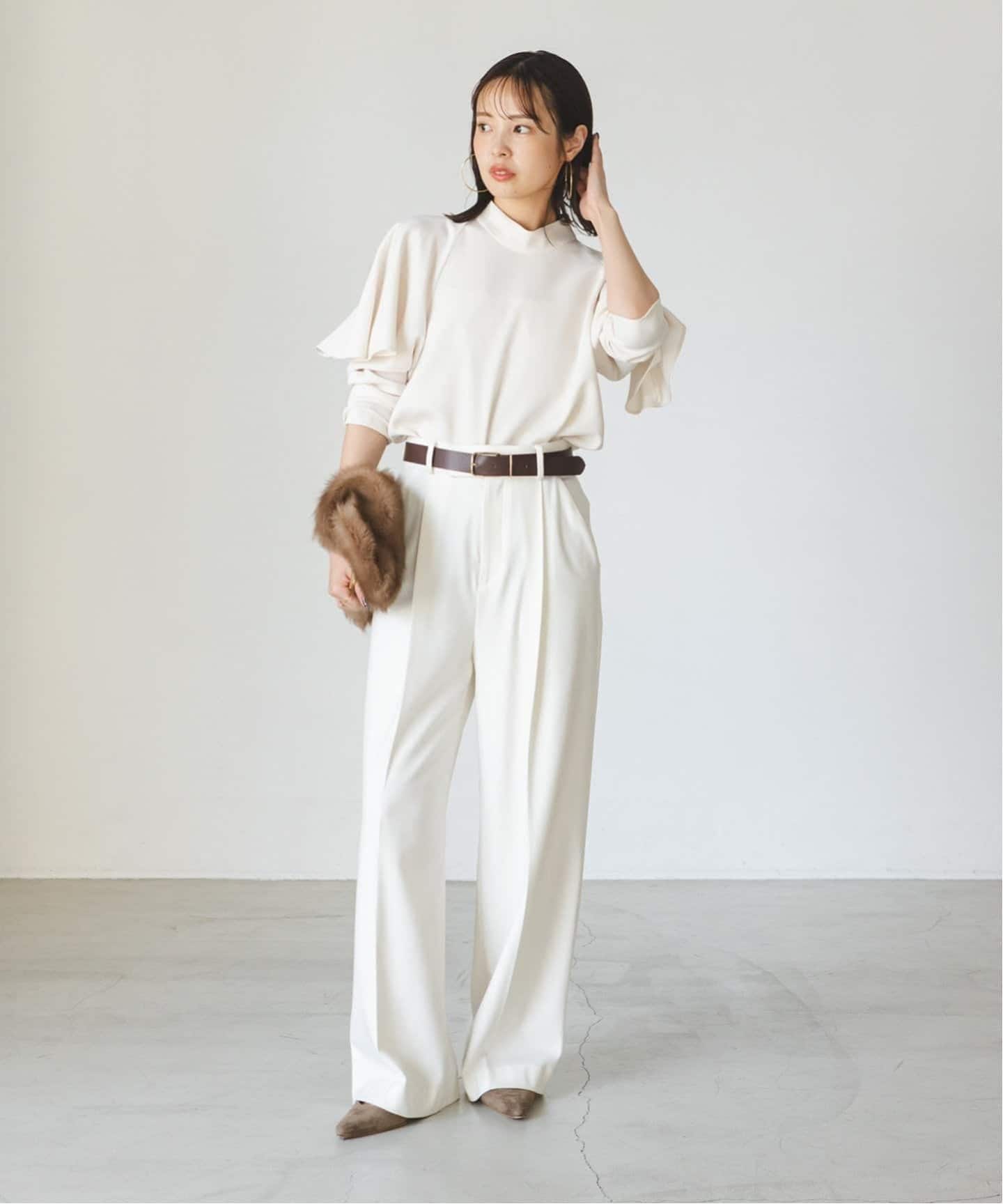 追加・WEB限定カラー》TRツイル裏起毛スラックスパンツ2（スラックス