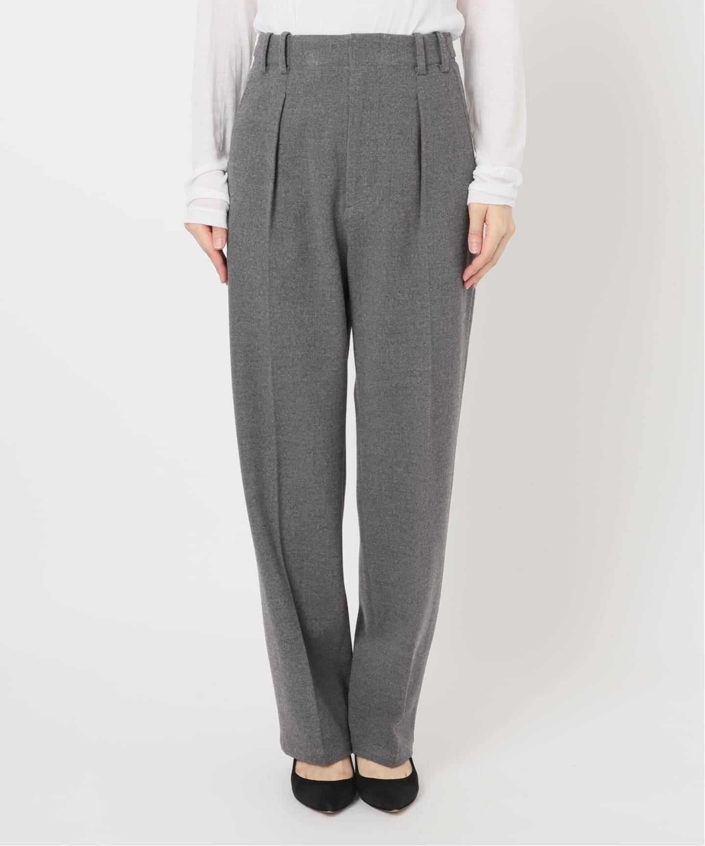 手洗い可》起毛タックテーパードパンツ（スラックス）｜Spick and Span