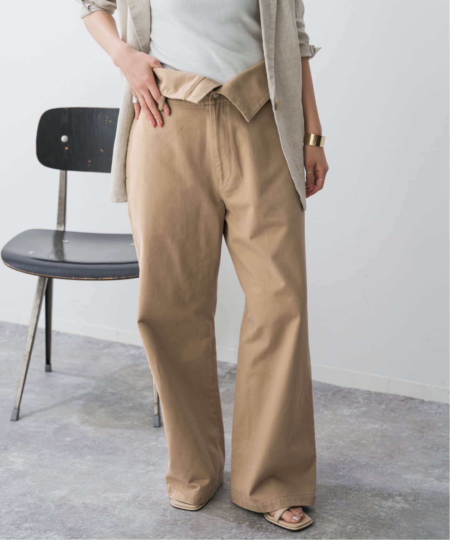 Higuchi*S2WAYハイウエストパンツ（チノパンツ）｜Spick and Span