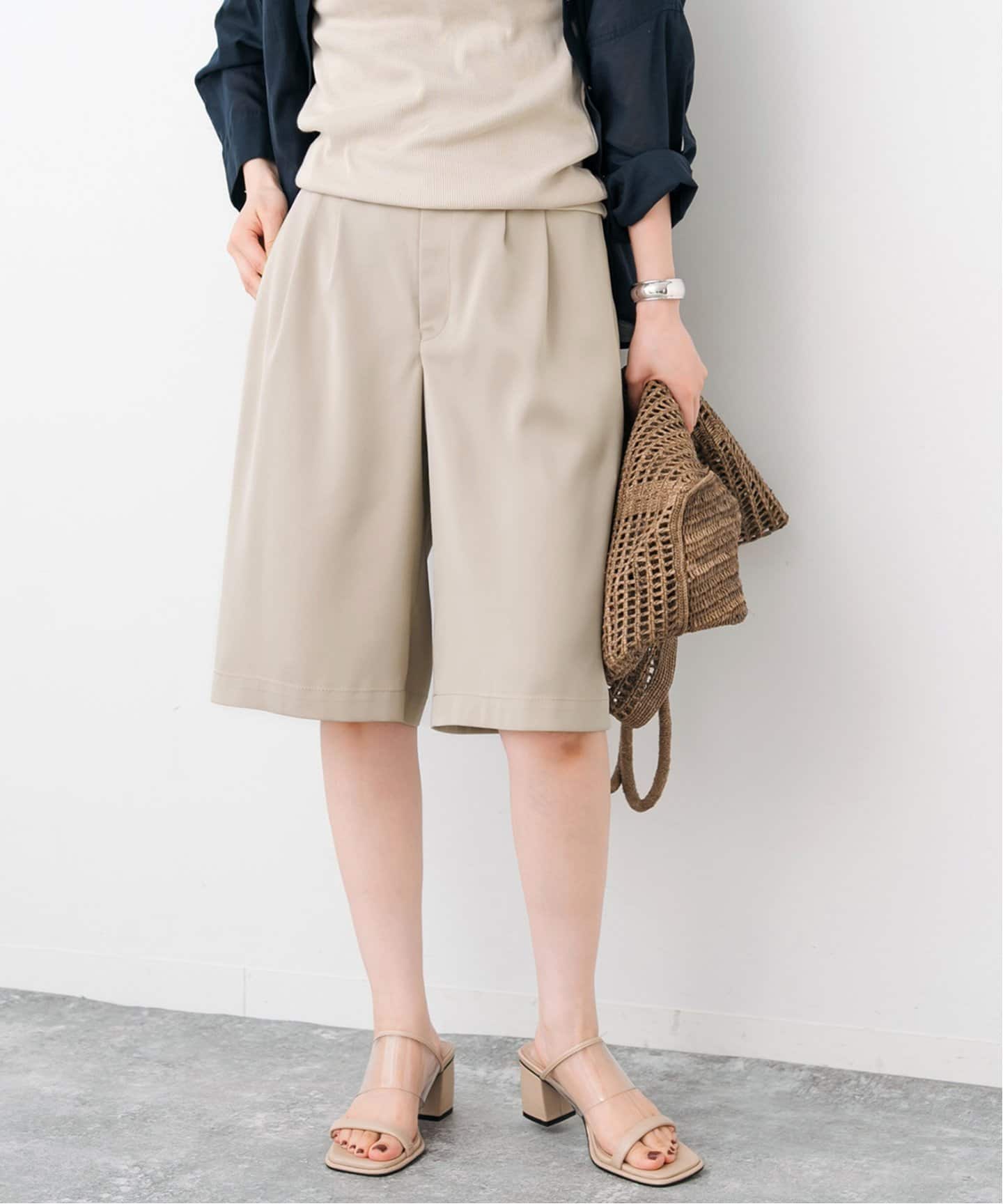 サテンハーフパンツ（スラックス）｜Spick and Span（スピック＆スパン