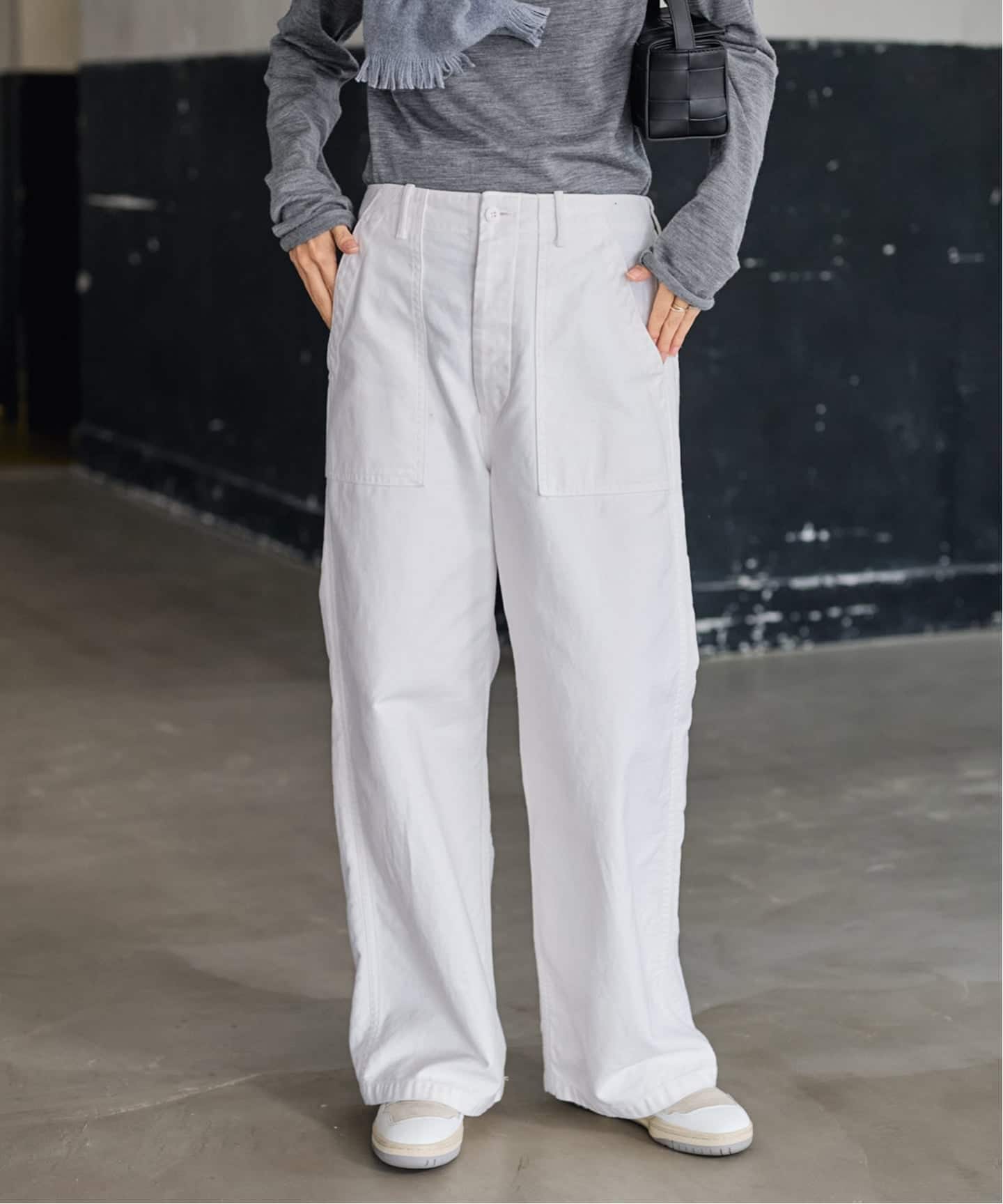 ≪追加≫ミリタリースラブバックサテンベイカーパンツ 4（カーゴパンツ