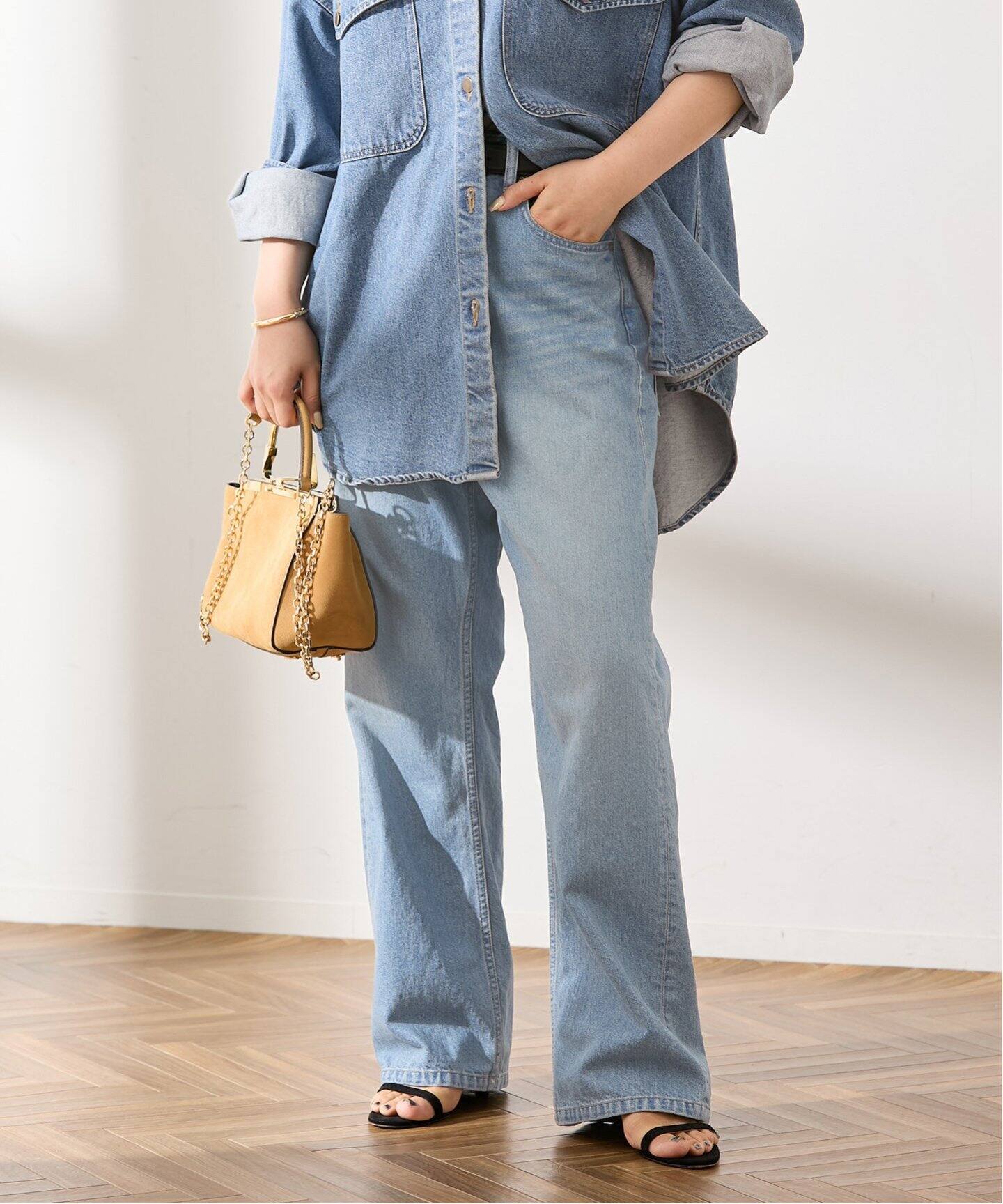 金子綾さん着用】デニム5ポケットパンツ（デニムパンツ・ジーンズ