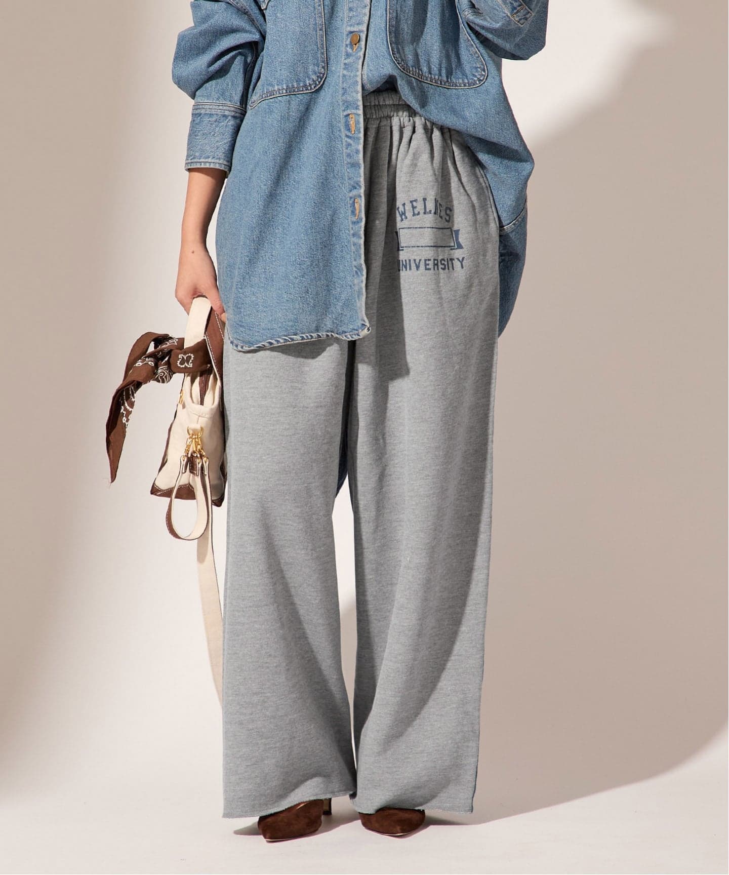 別注》【INSCRIRE*LEE*LESSAGE】ドッキングパンツ：デニム（デニム