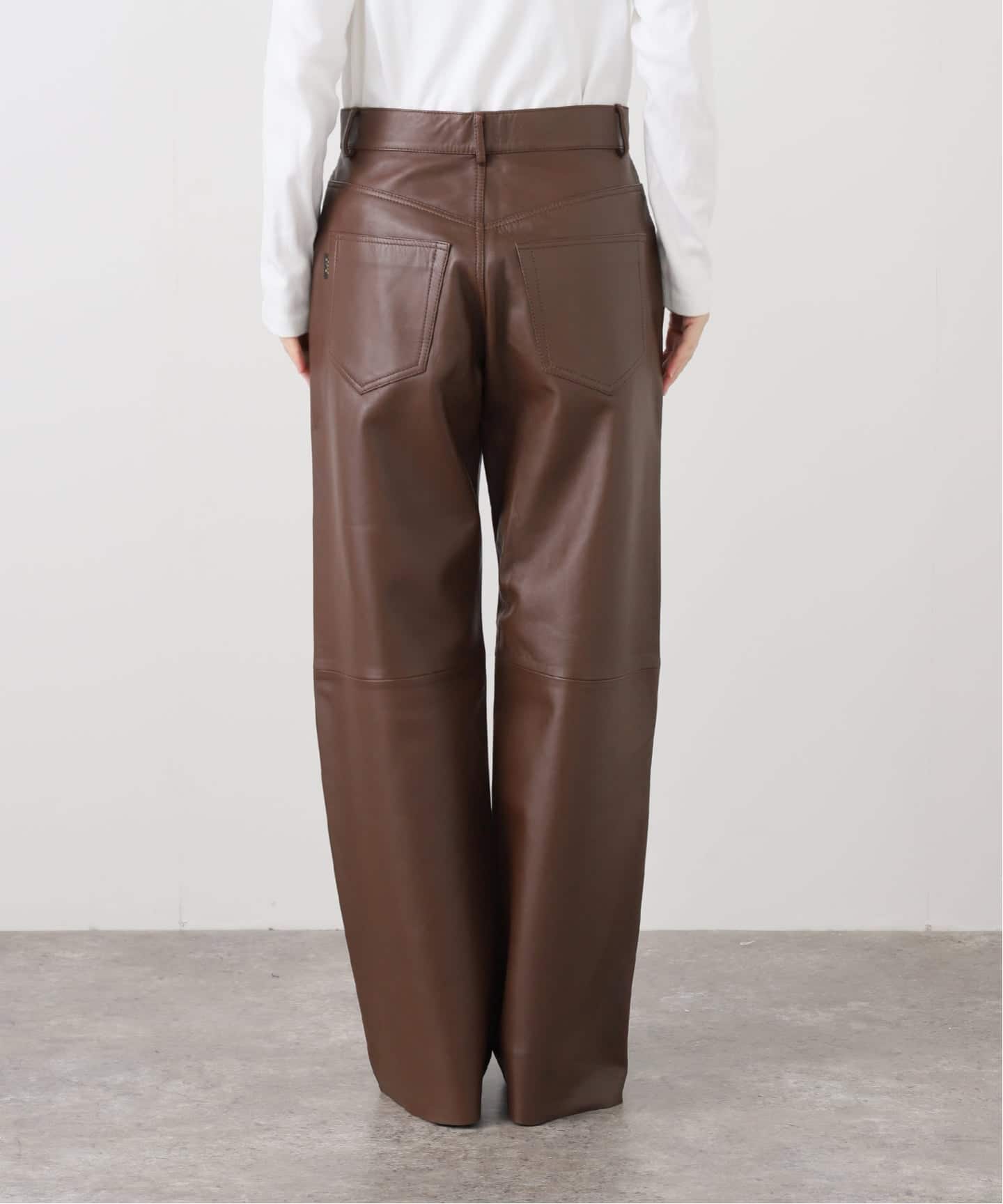 HAIKUREハイクル】 BONNIE ASIAN FIT LEATHER：パンツ（スラックス