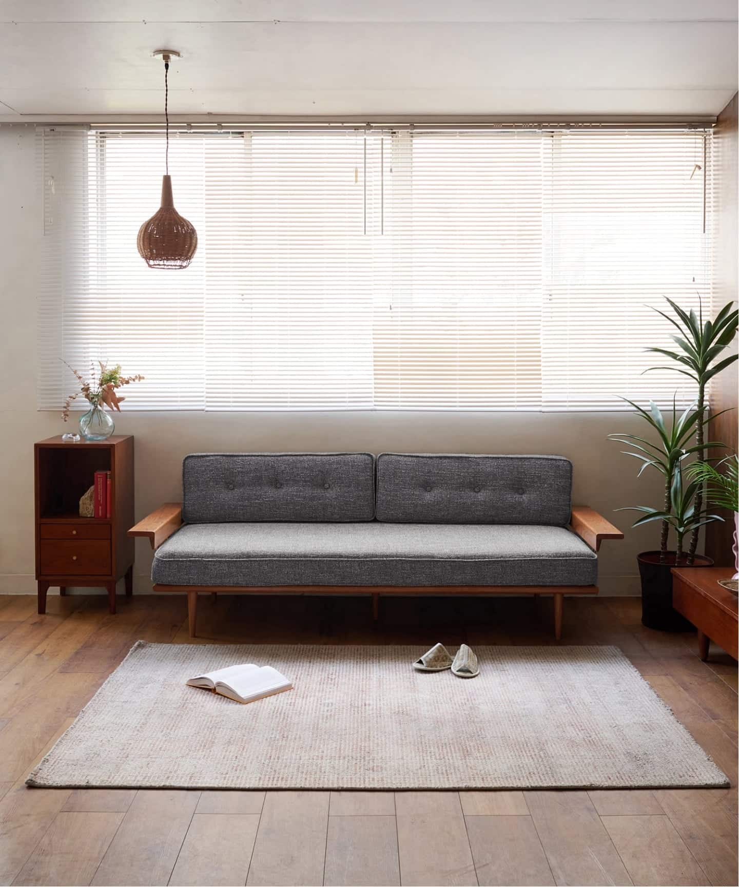 大型商品》CARDIFF SOFA W2100 2nd GRAY カーディフソファ（ソファ