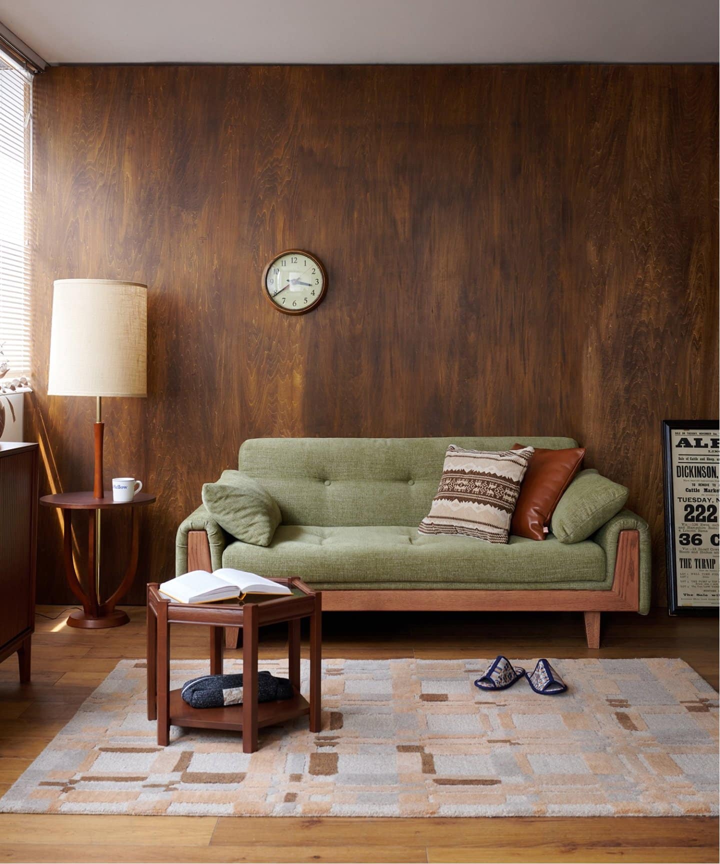 予約》《大型商品》WINDAN SOFA W1720 2nd GREEN ウィンダンソファ