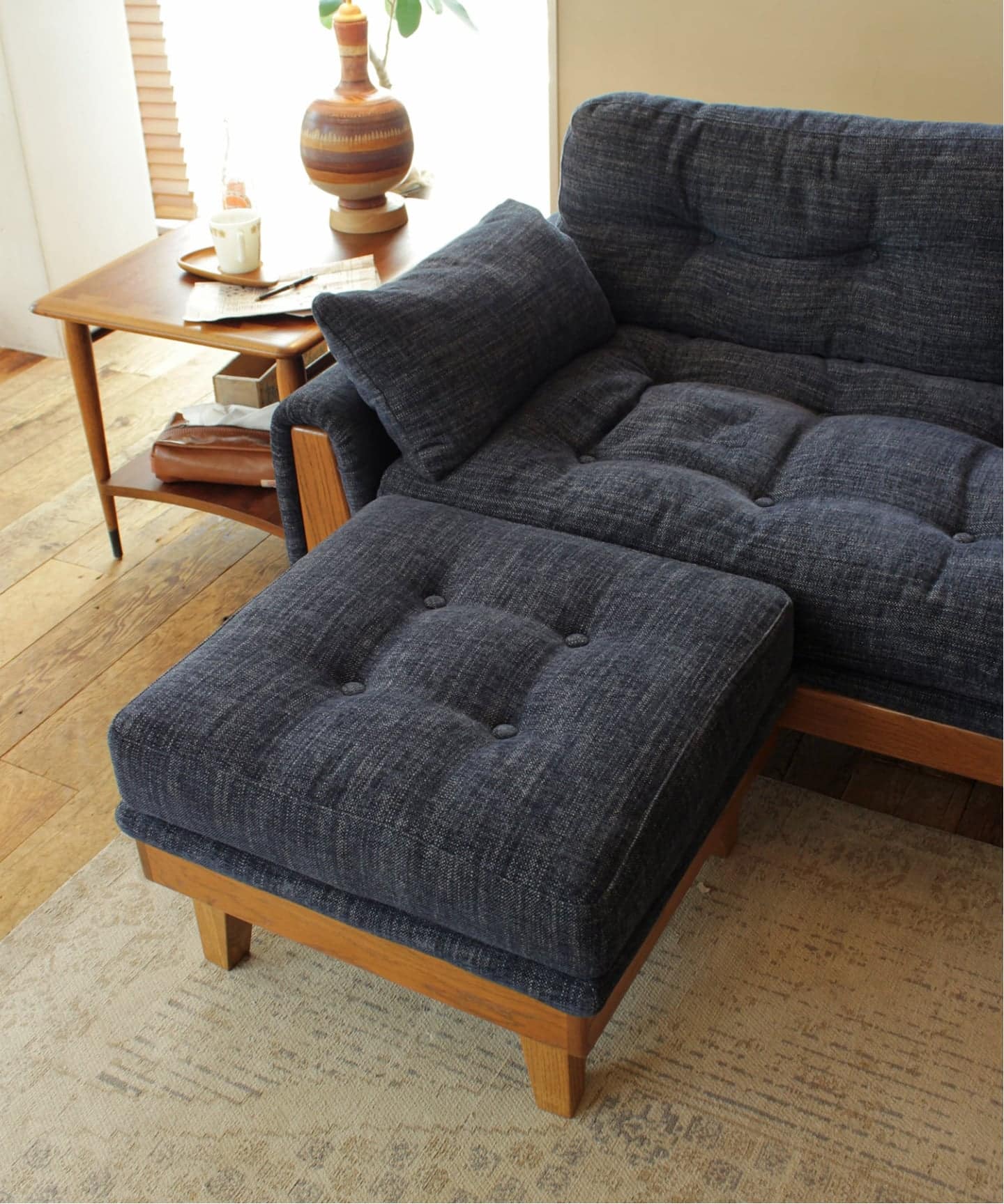 大型商品》WINDAN OTTOMAN 2nd NAVY ウィンダン オットマン（ソファ