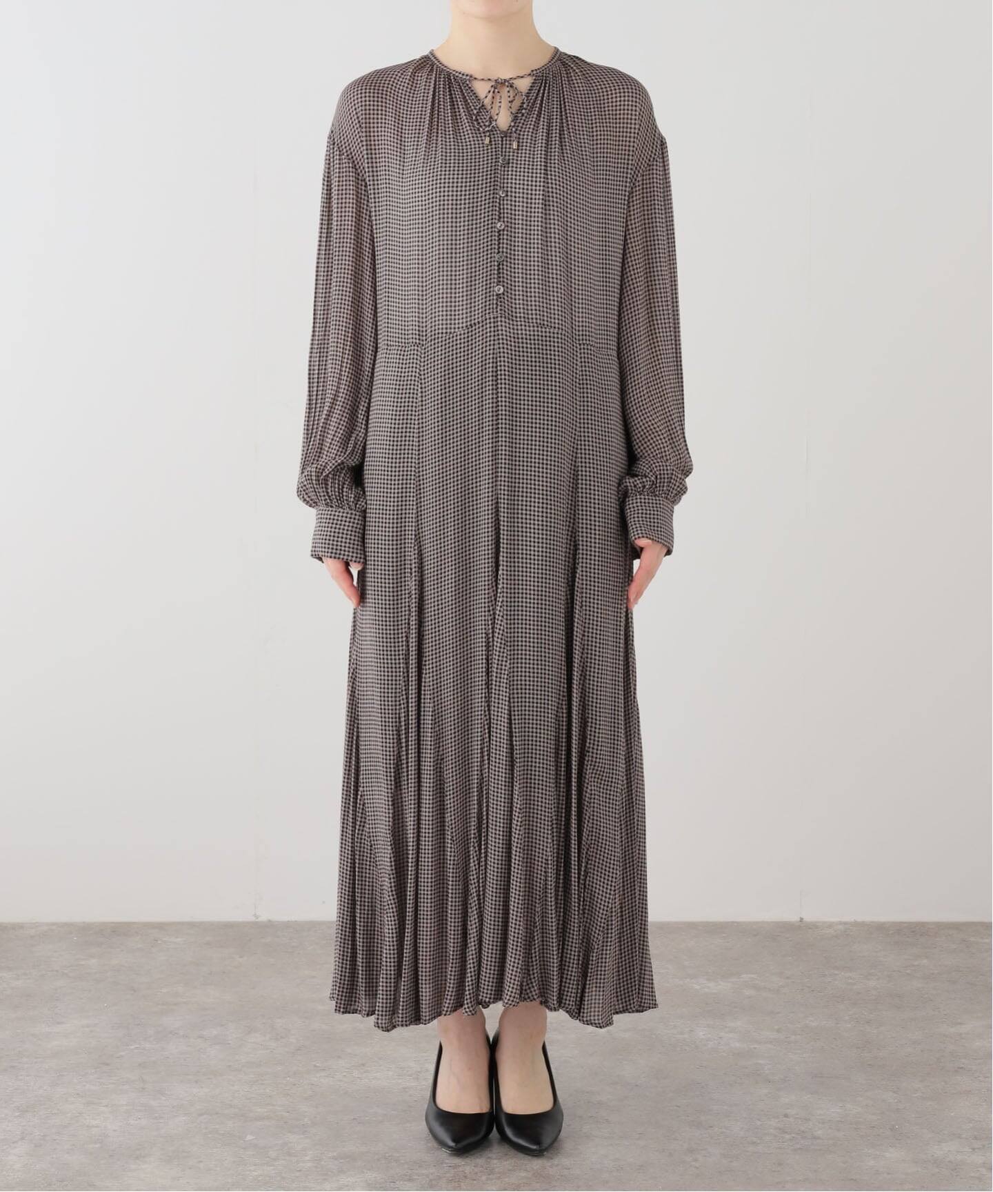 チェックスキッパーフレアワンピース（ワンピース）｜IENA（イエナ）の