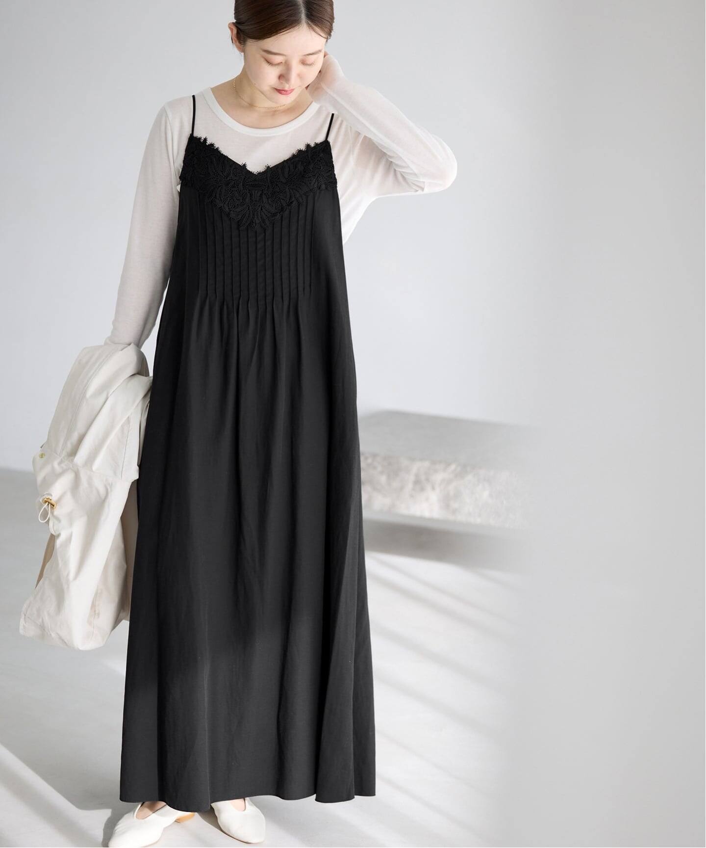 WEB限定/追加予約》レースキャミソールワンピース（ワンピース）｜IENA