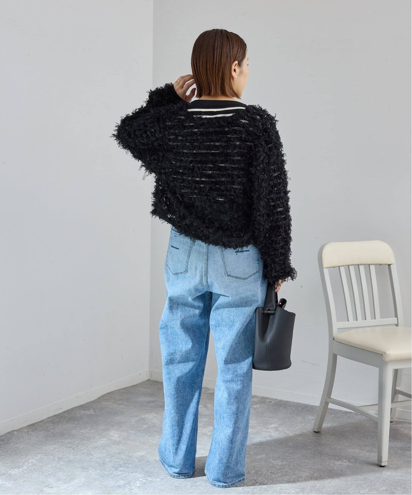 追加予約》チュールテープ カーディガン（カーディガン）｜IENA