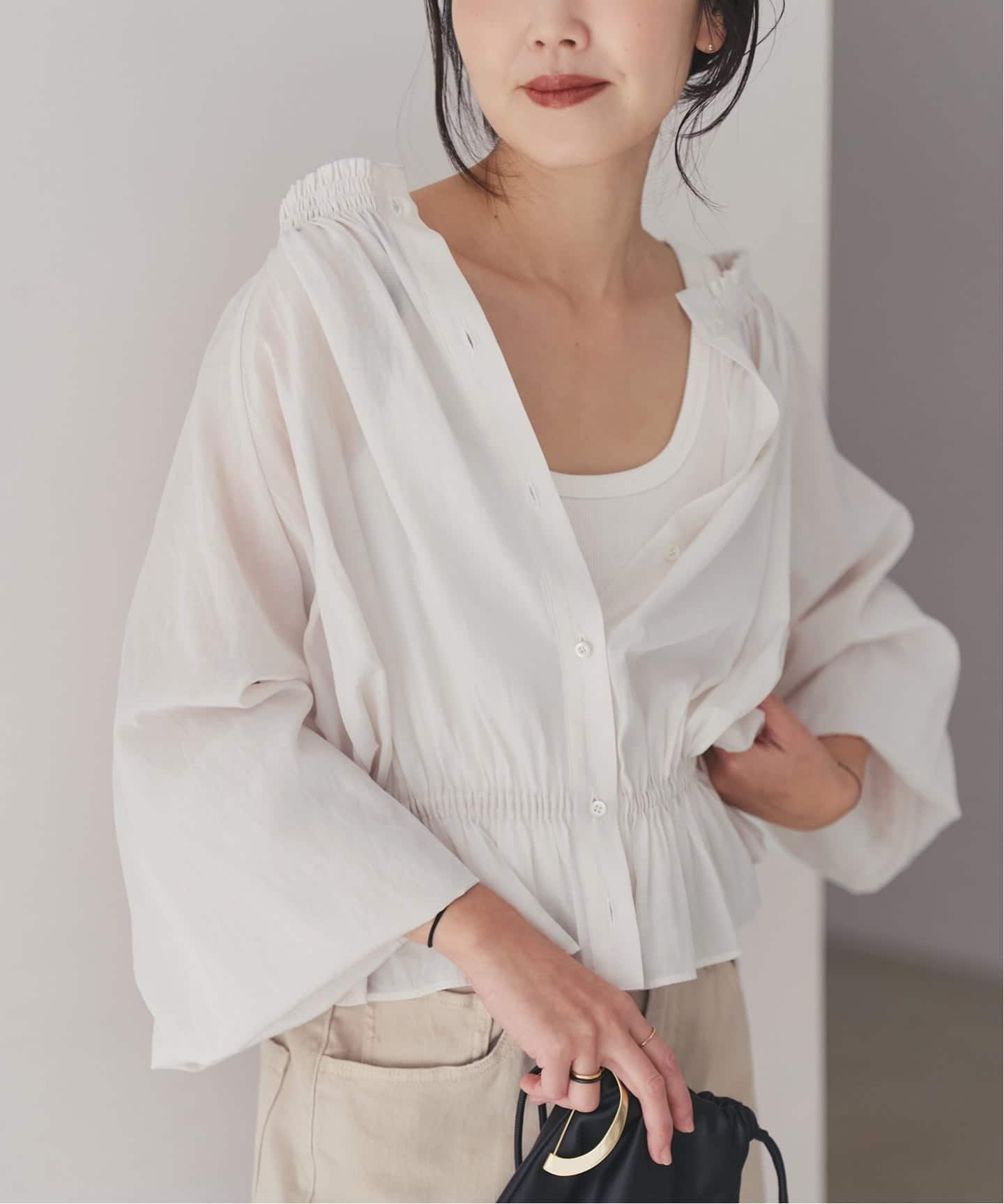 予約》silky gather ブラウス（シャツ／ブラウス）｜Plage（プラージュ