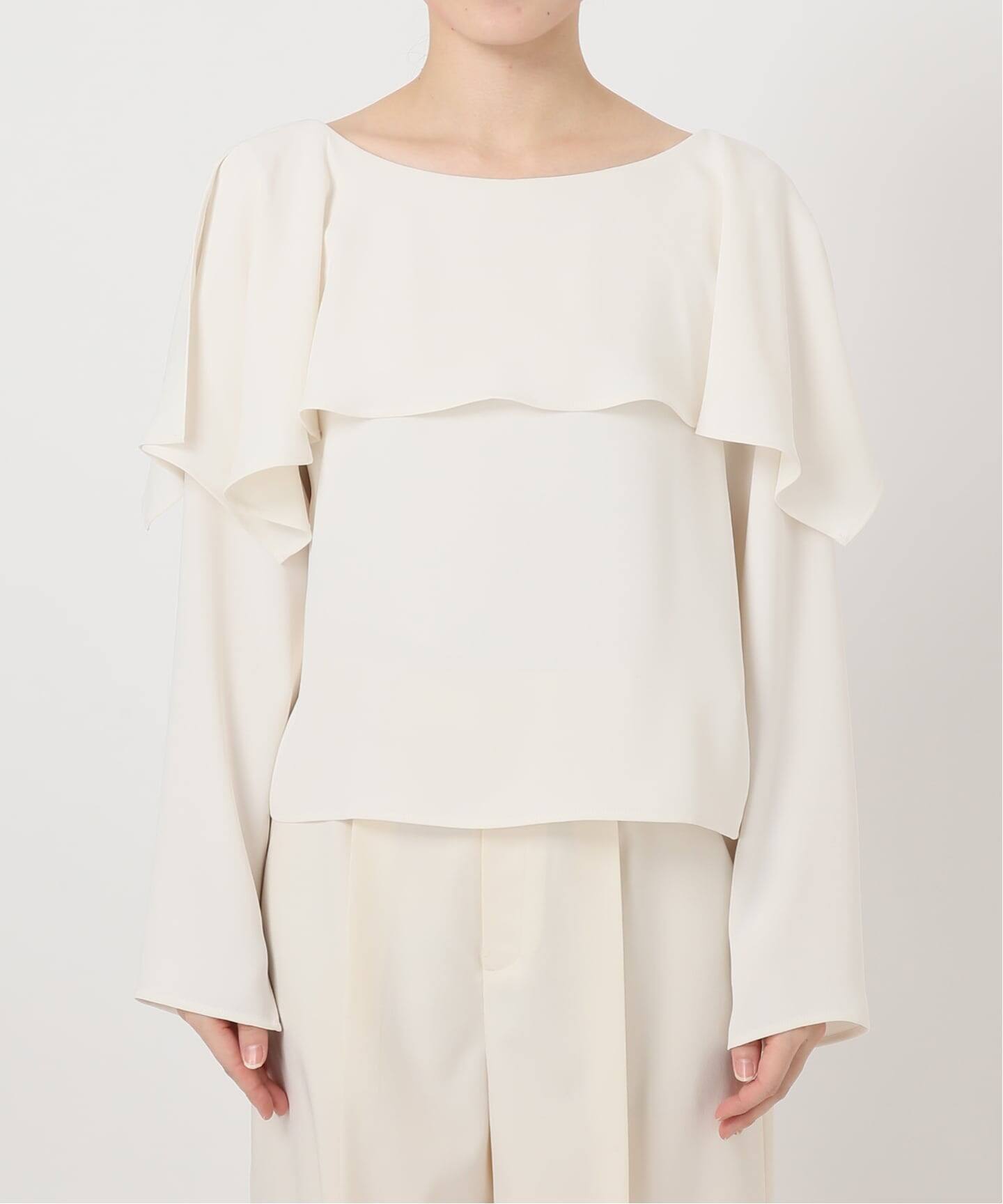 スリットケープブラウス（シャツ／ブラウス）｜NOBLE（ノーブル）の