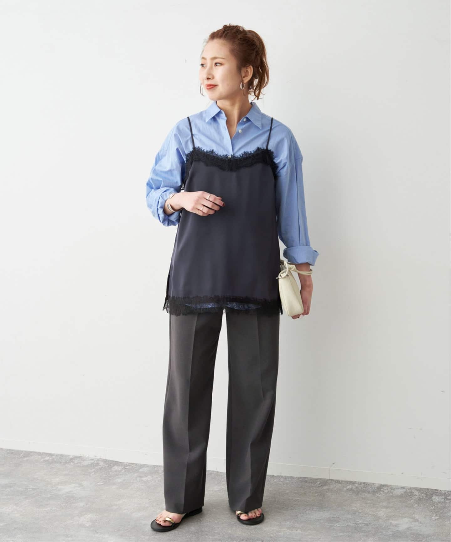 サテンレースキャミソール（キャミソール）｜Spick and Span（スピック