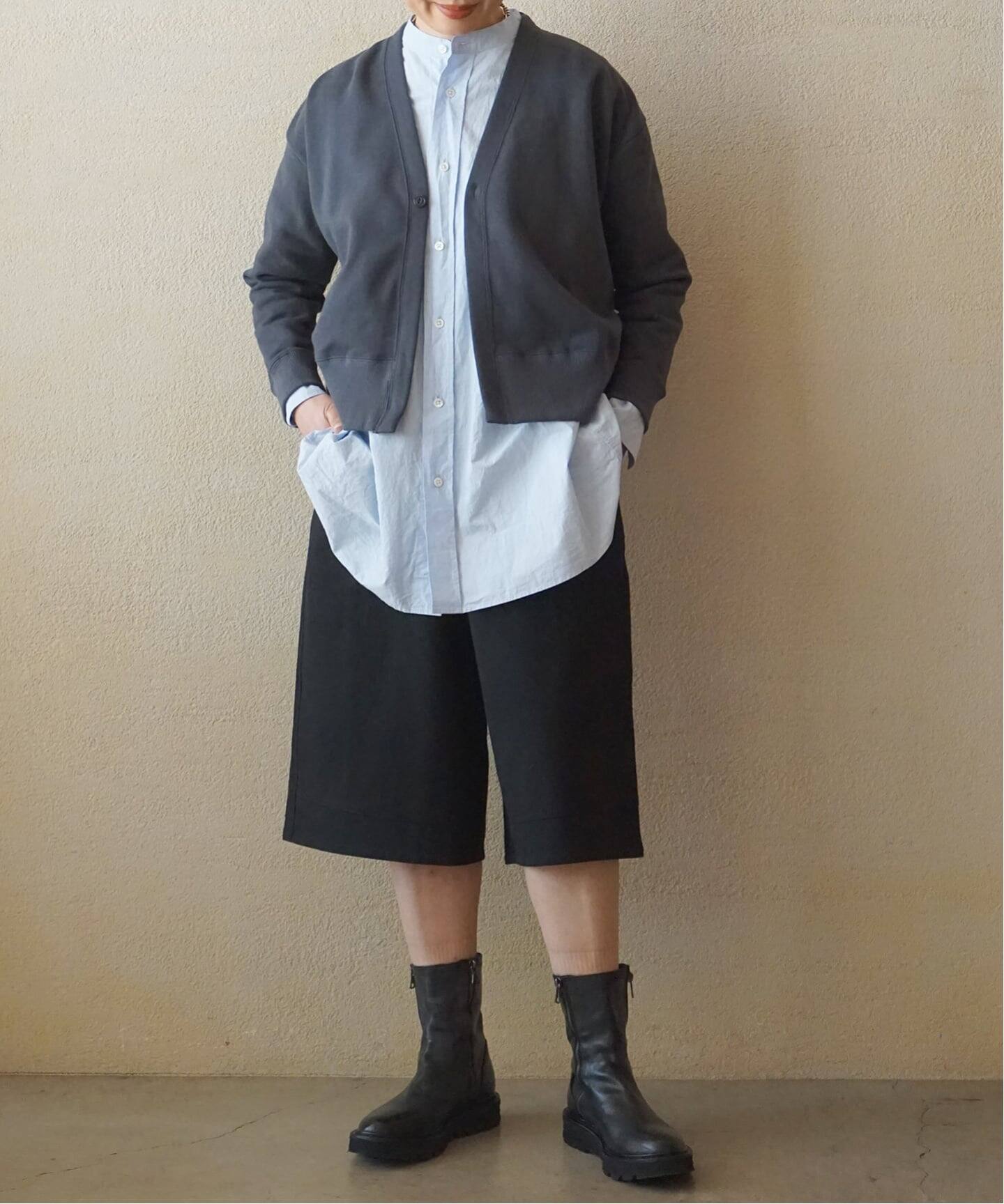 60コットン スタンドカラーギャザーシャツ（シャツ／ブラウス